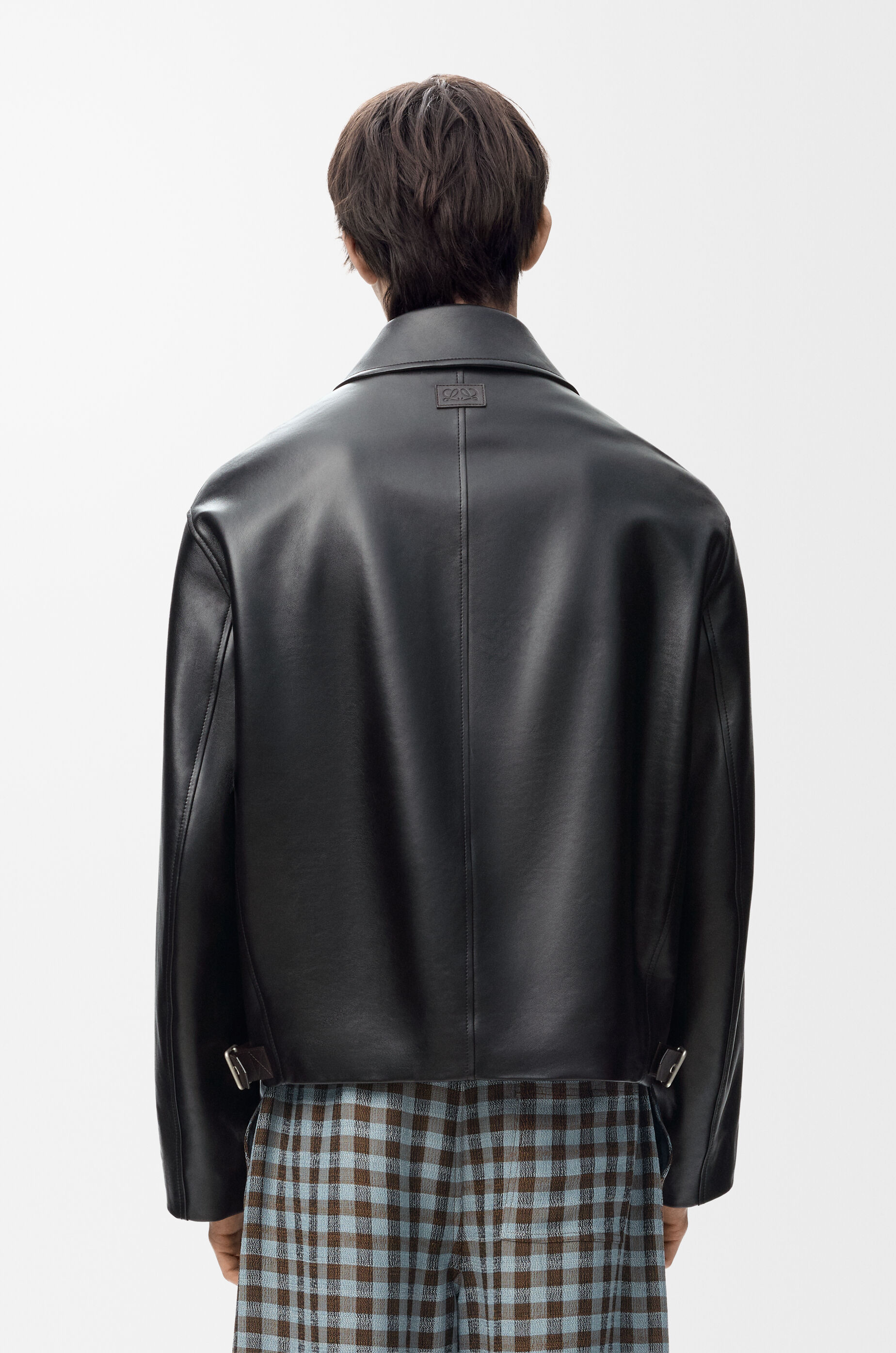 LOEWE Zip-up jacket in nappa lambskin Black