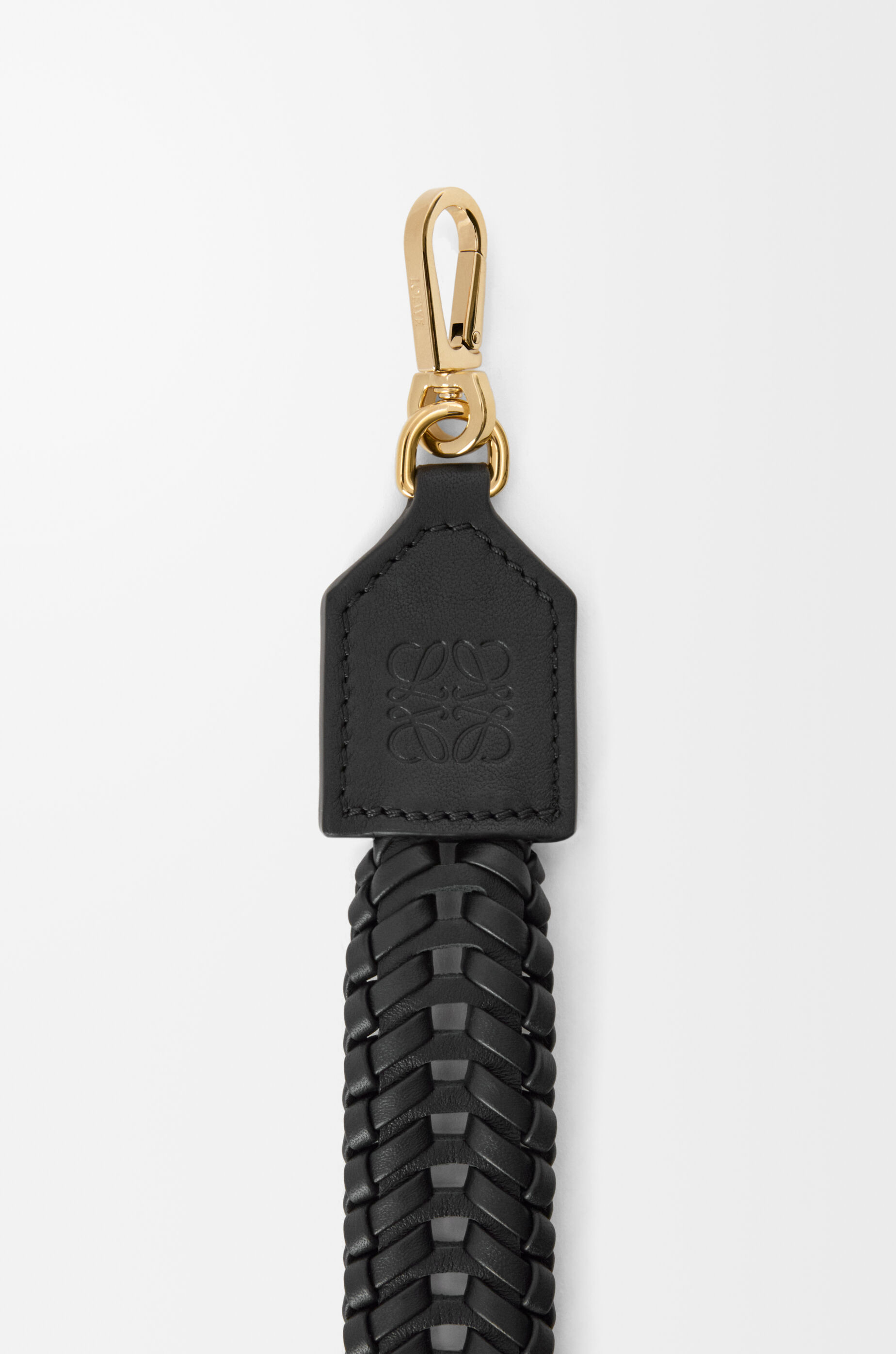 LOEWE Woven strap in calfskin Black