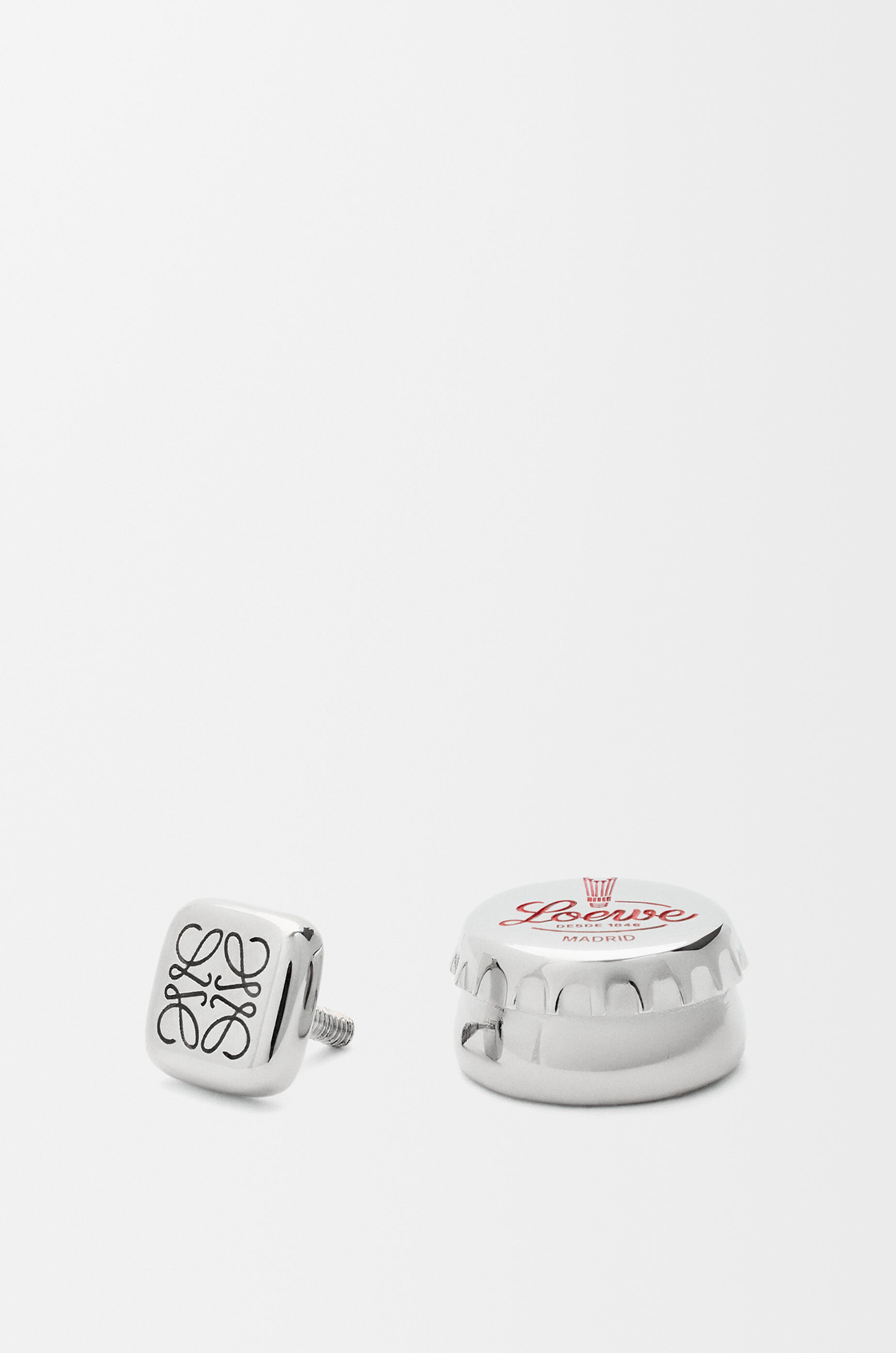 LOEWE Bottle cap pin Silver