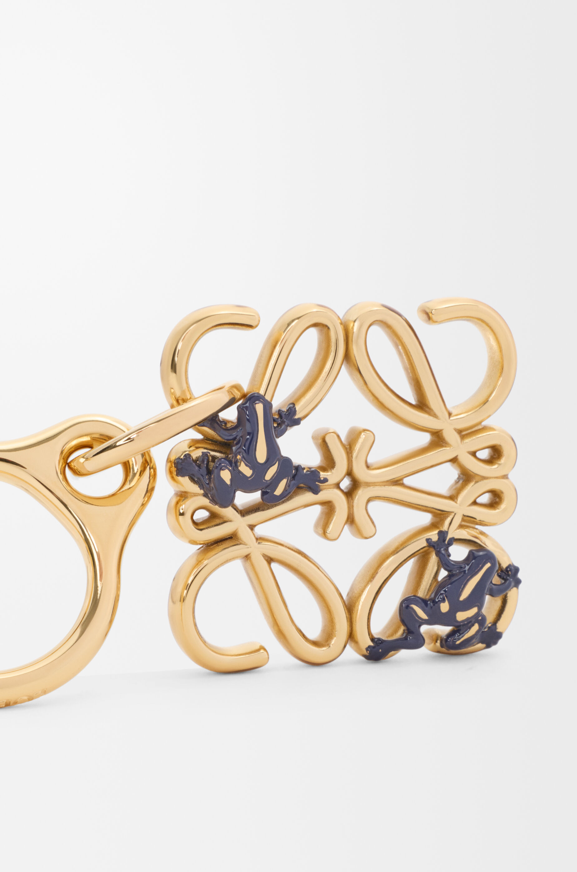 LOEWE Frog Anagram charm Gold/Blue