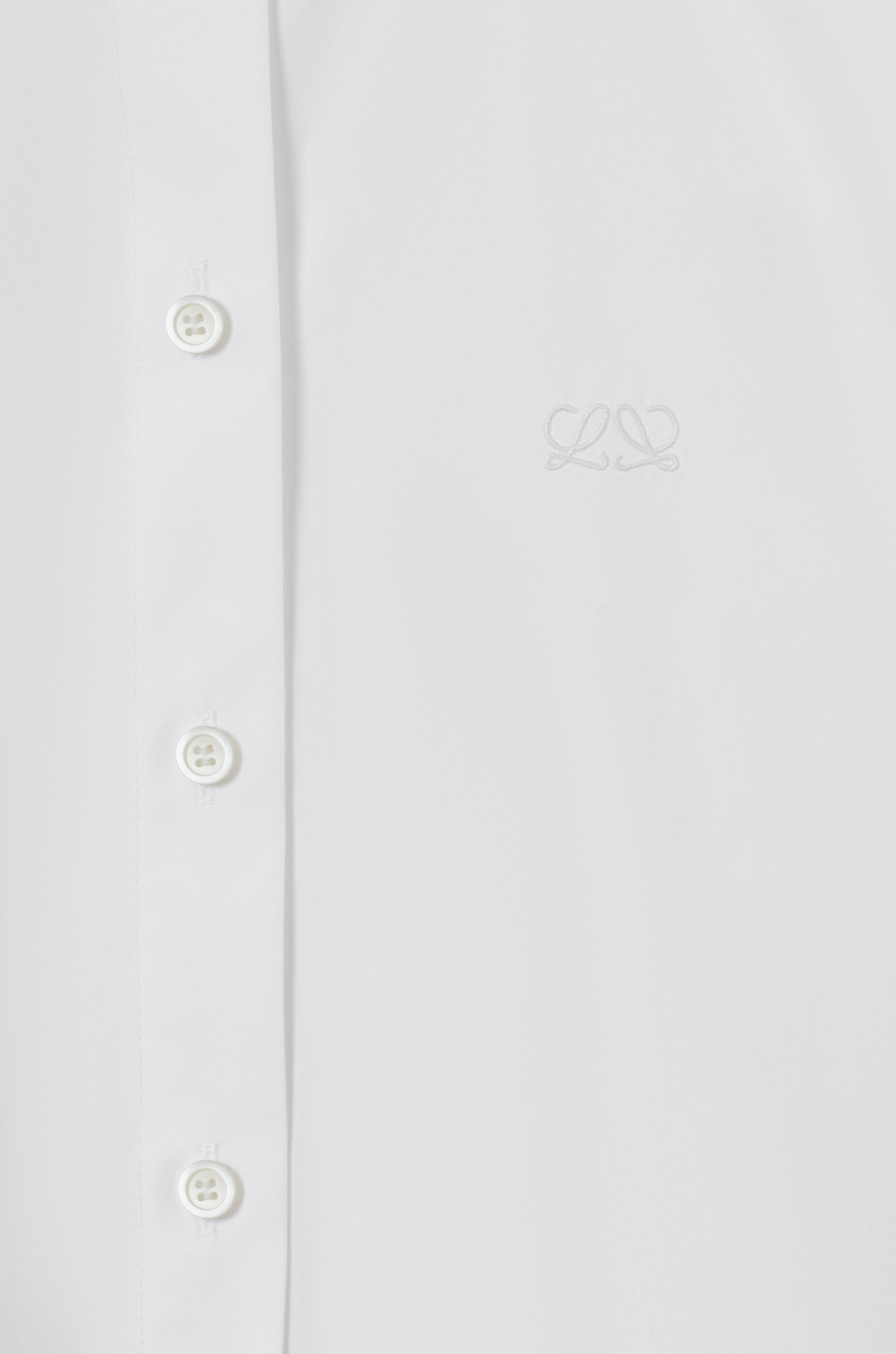 LOEWE Short sleeve trapeze shirt in cotton White