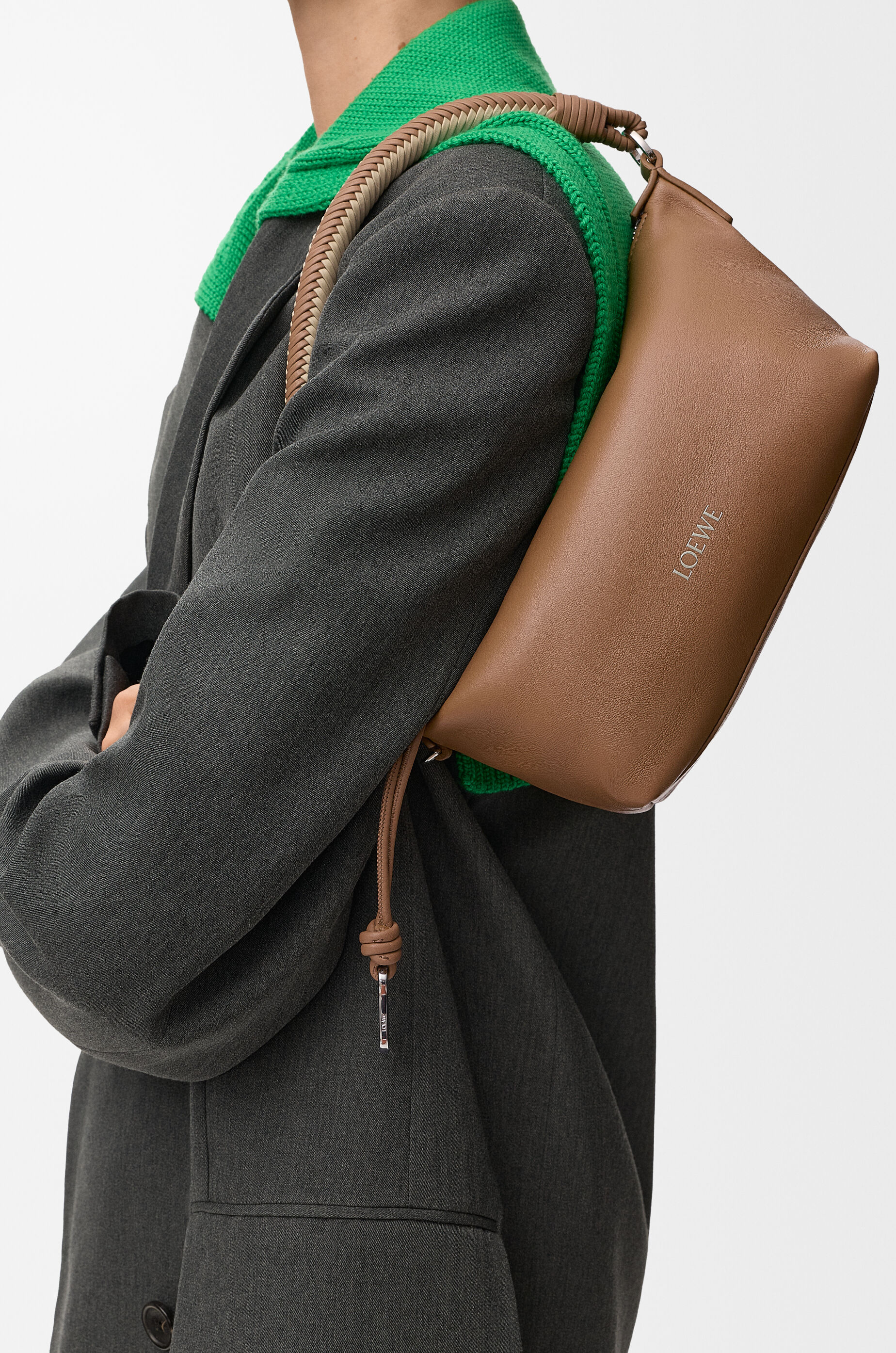 LOEWE Cala mini bag in mellow nappa lambskin Mocha/Beige