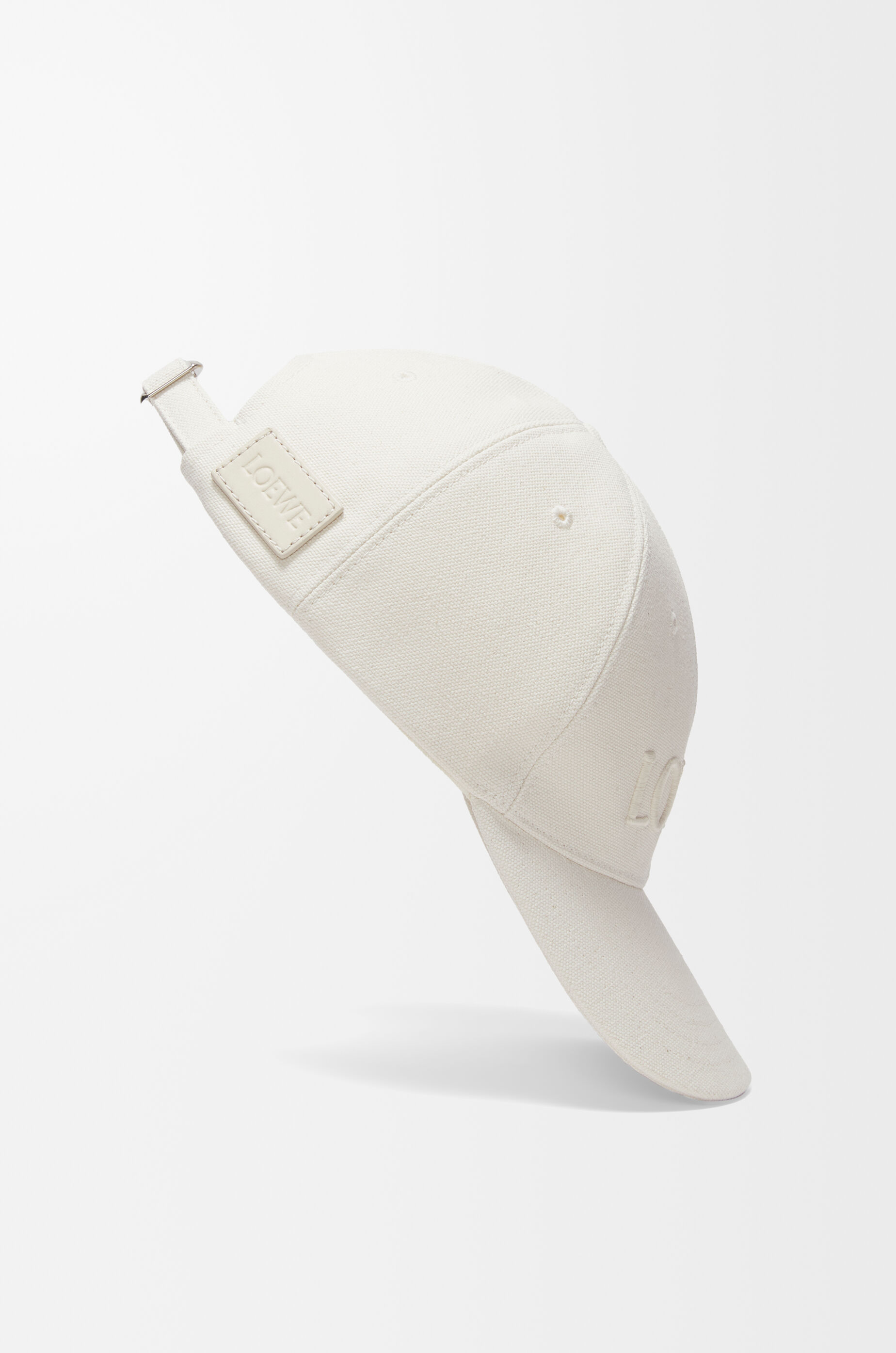 LOEWE Cap in canvas Soft White