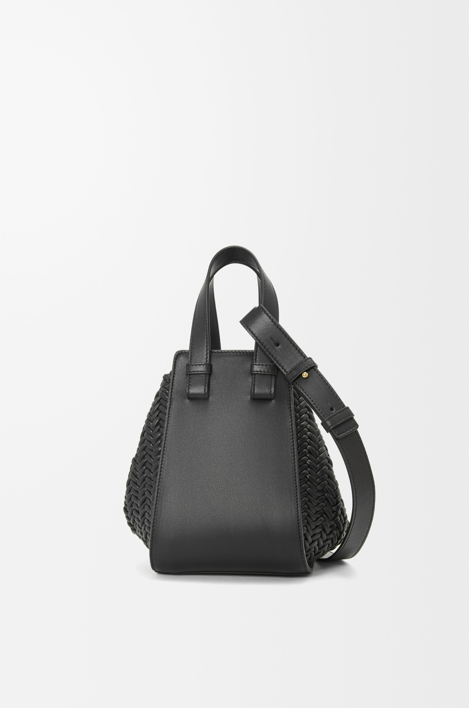 LOEWE Compact Hammock bag in calfskin Black