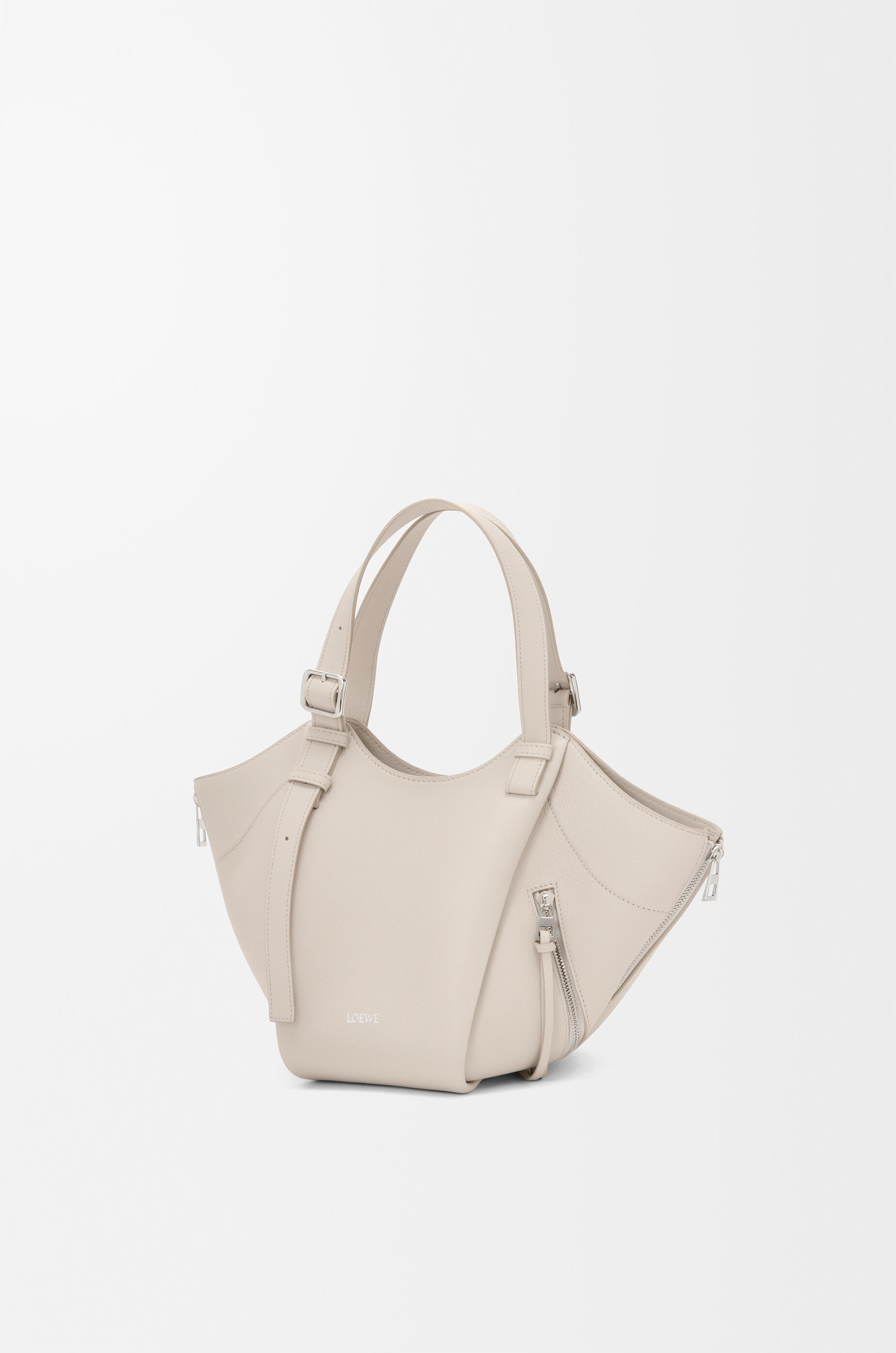 LOEWE Hammock Flip bag in classic calfskin Light Ghost