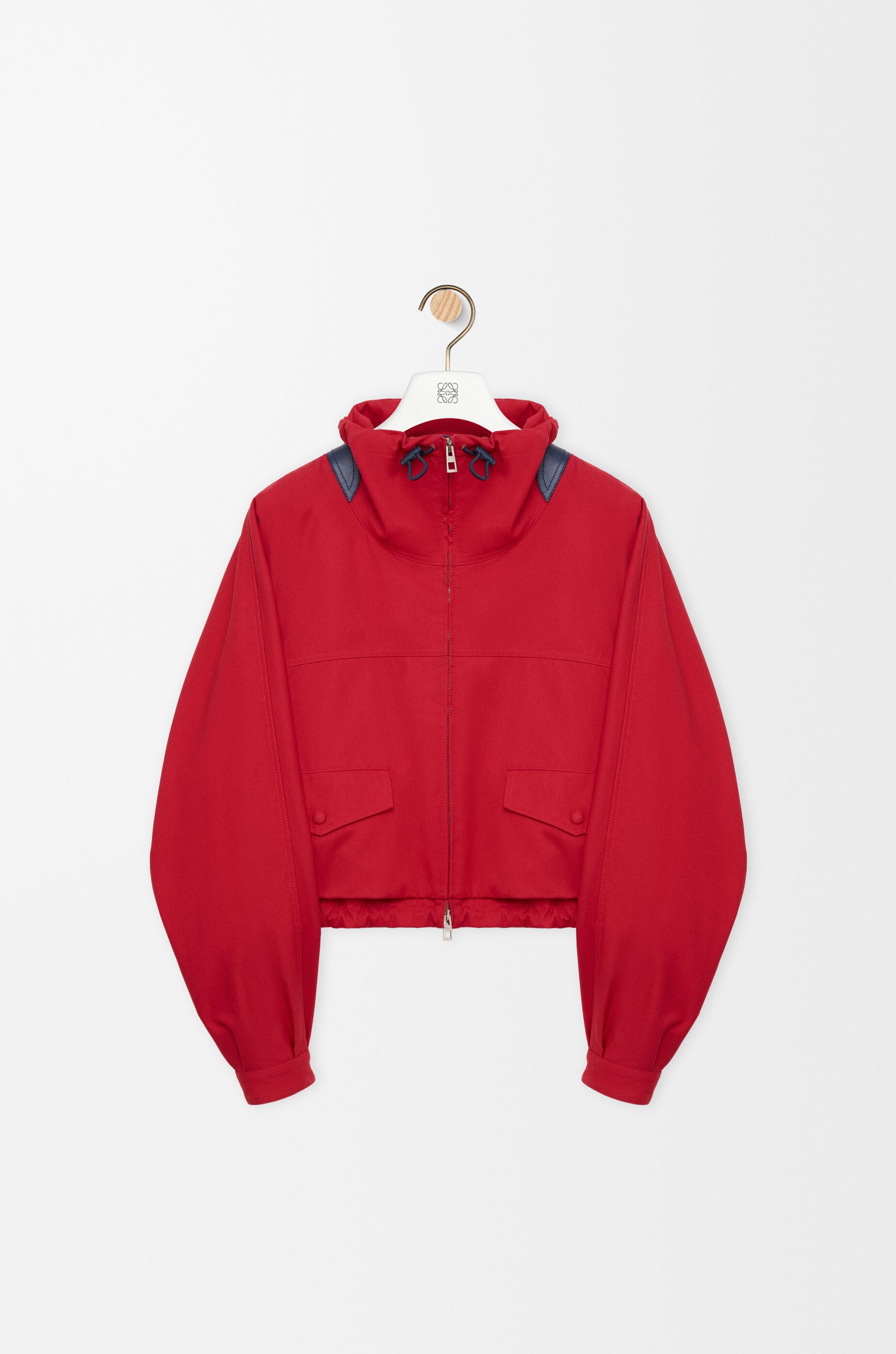 LOEWE Jacket in cotton and silk Red