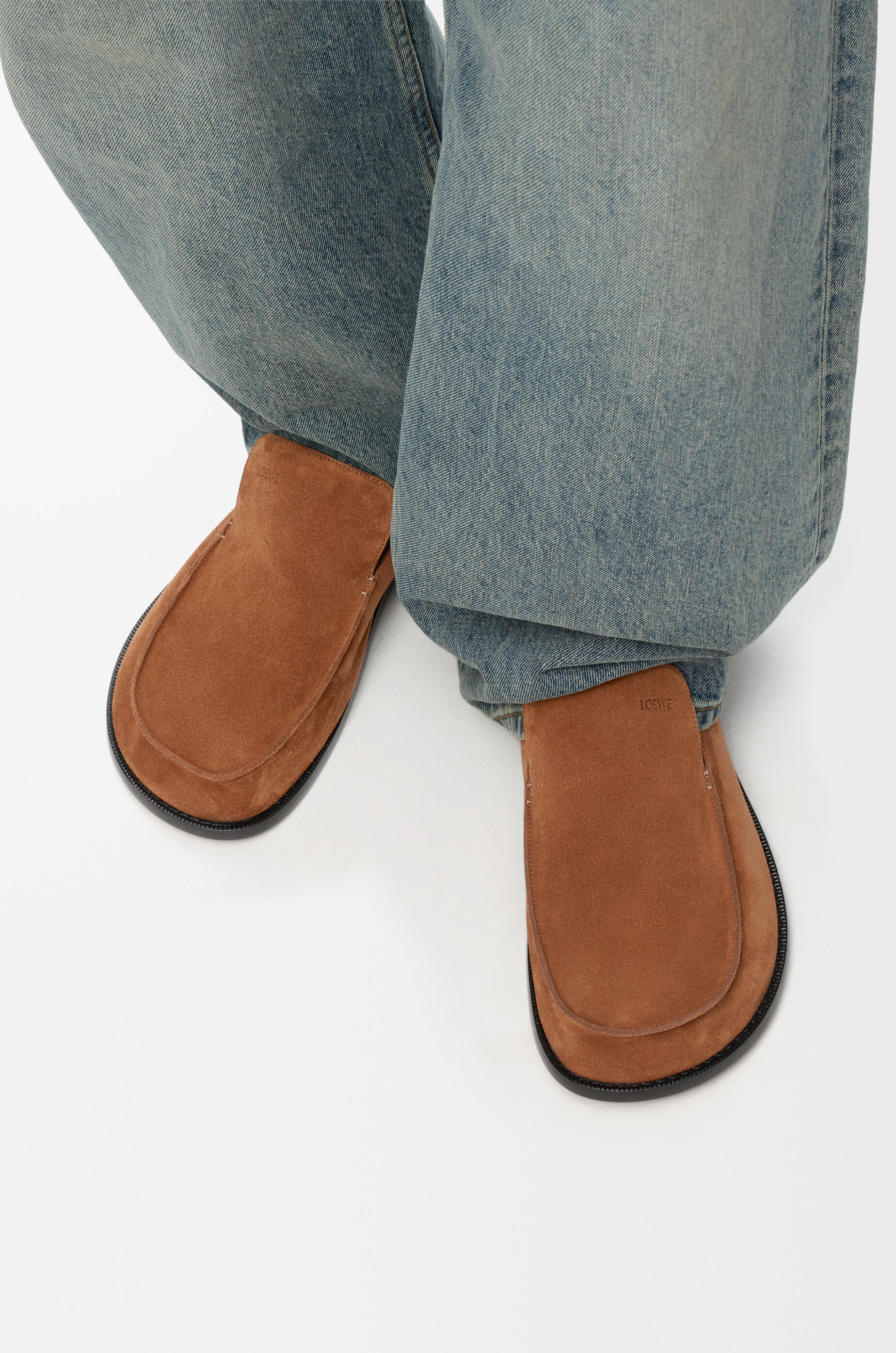 LOEWE Flex loafer in suede Chocolate