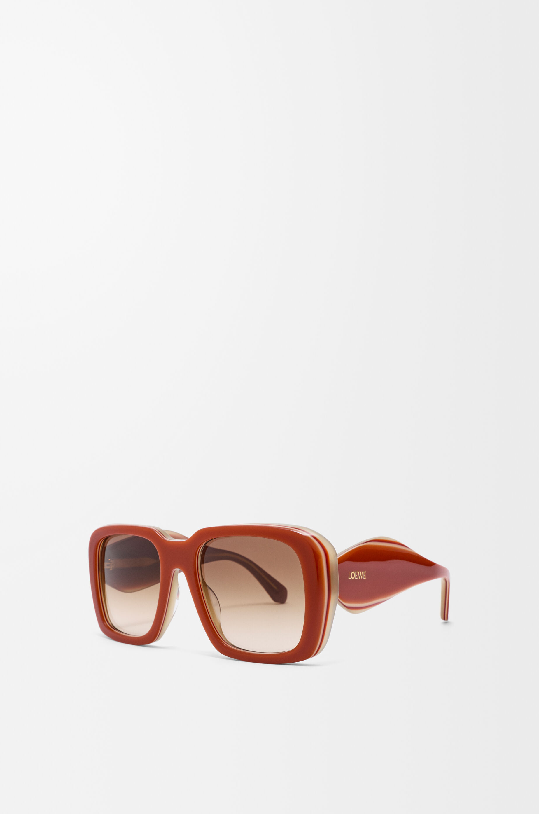 LOEWE Sierra Square sunglasses Rust Red