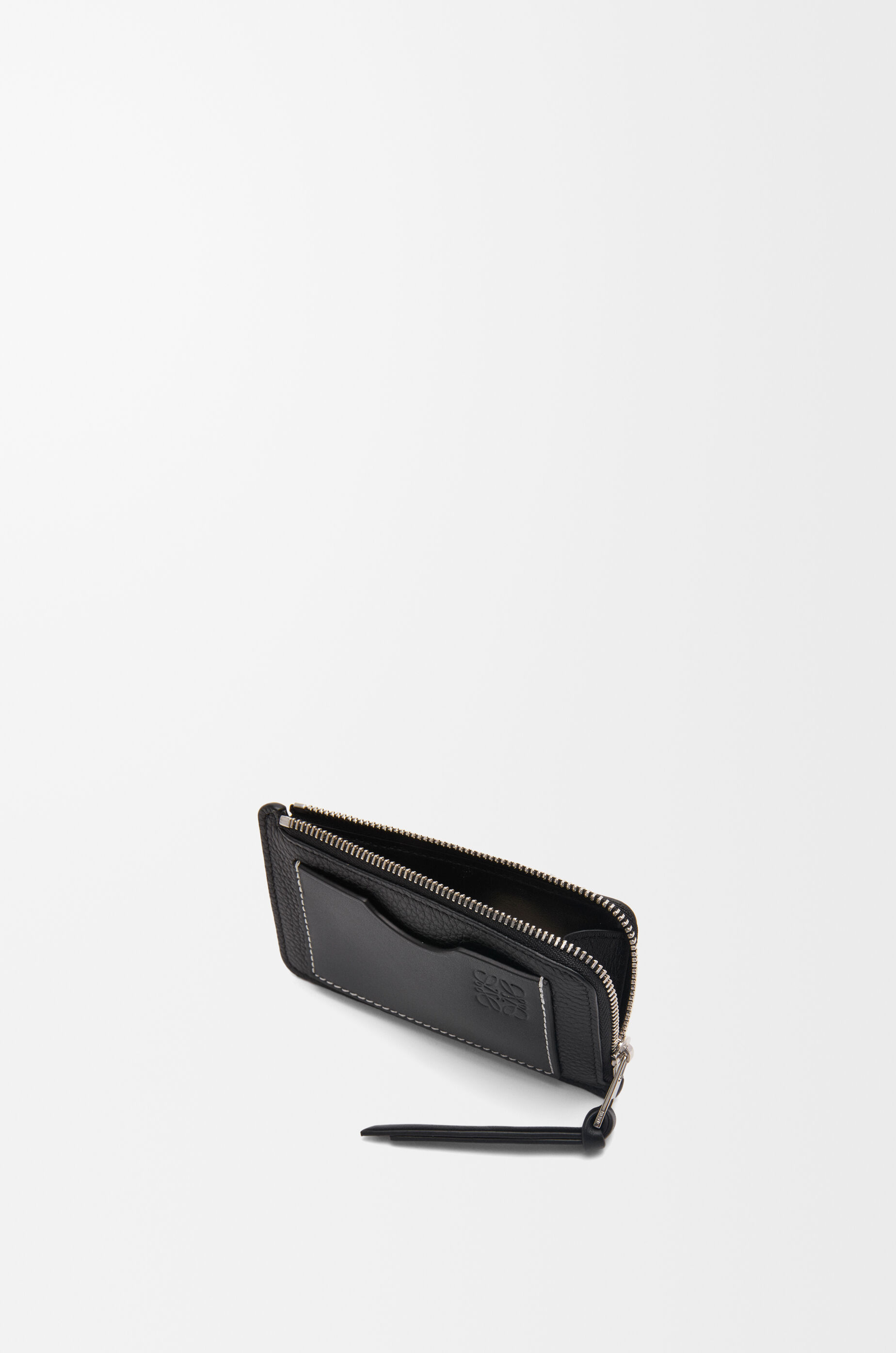 LOEWE Coin cardholder in soft grained calfskin Black