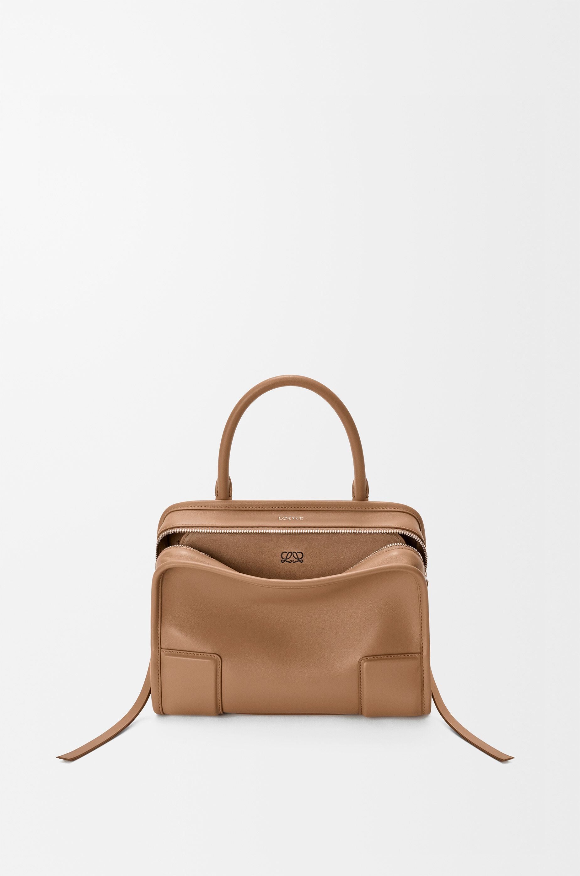LOEWE Small Amazona 180 bag in soft calfskin Mocha