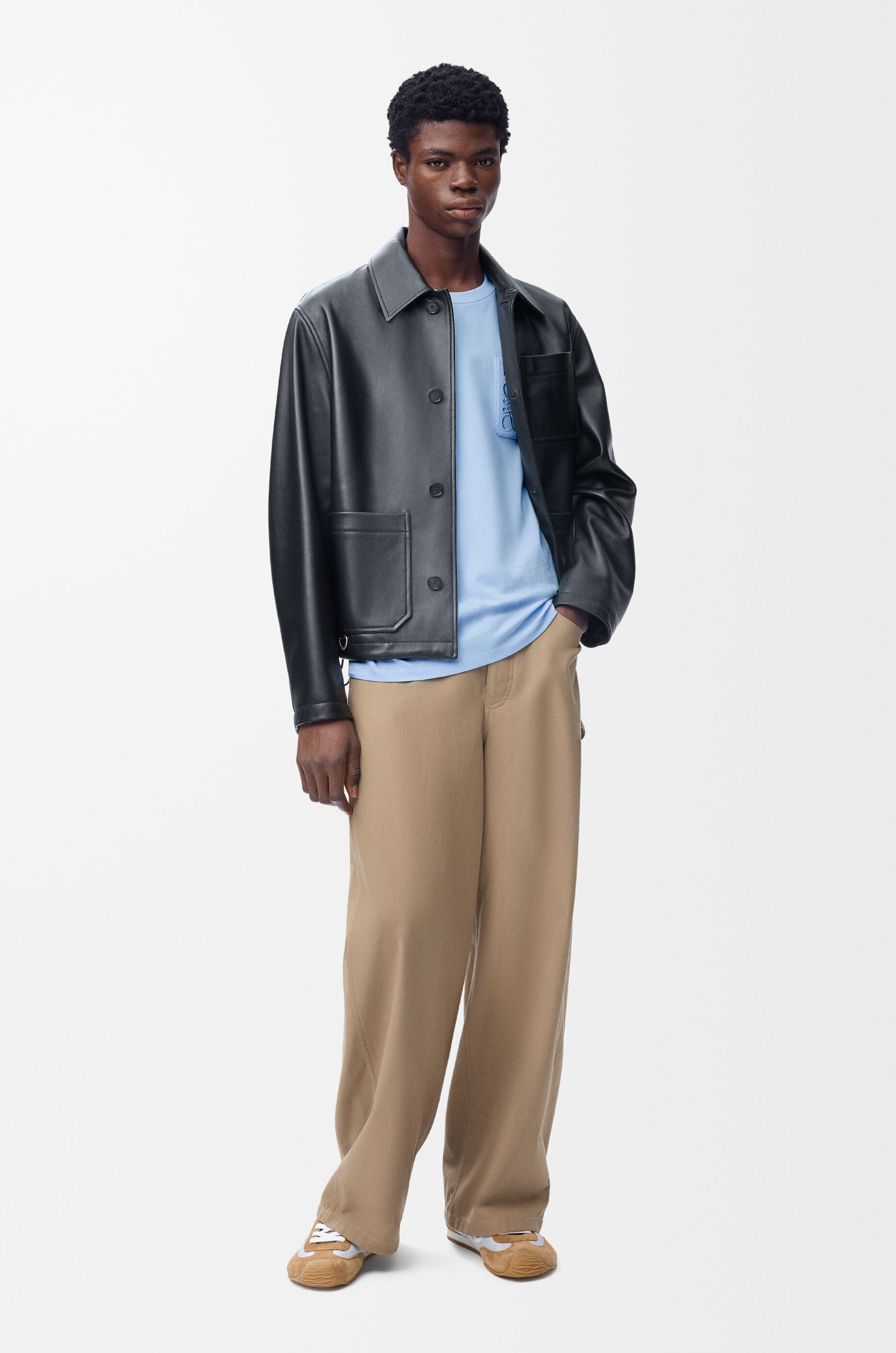 LOEWE Relaxed fit T-shirt in cotton Sky Blue