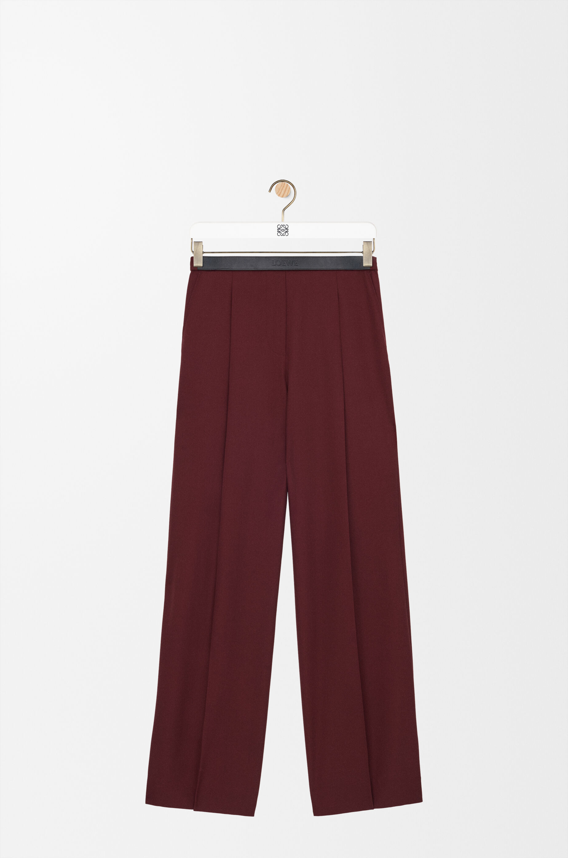 LOEWE Trousers in wool Burgundy