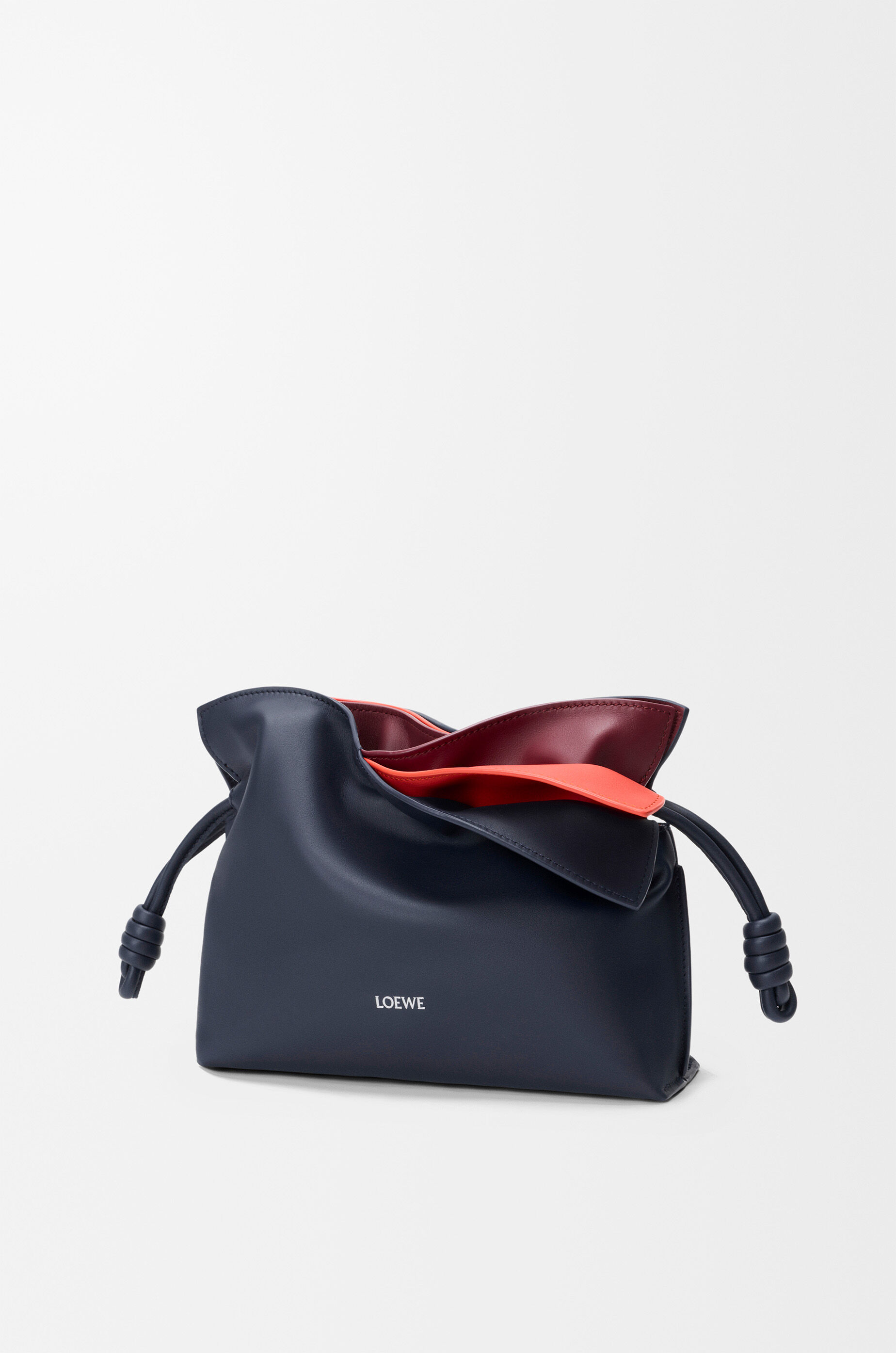 LOEWE Mini layered Flamenco clutch in nappa calfskin Multicolor  Deep Navy