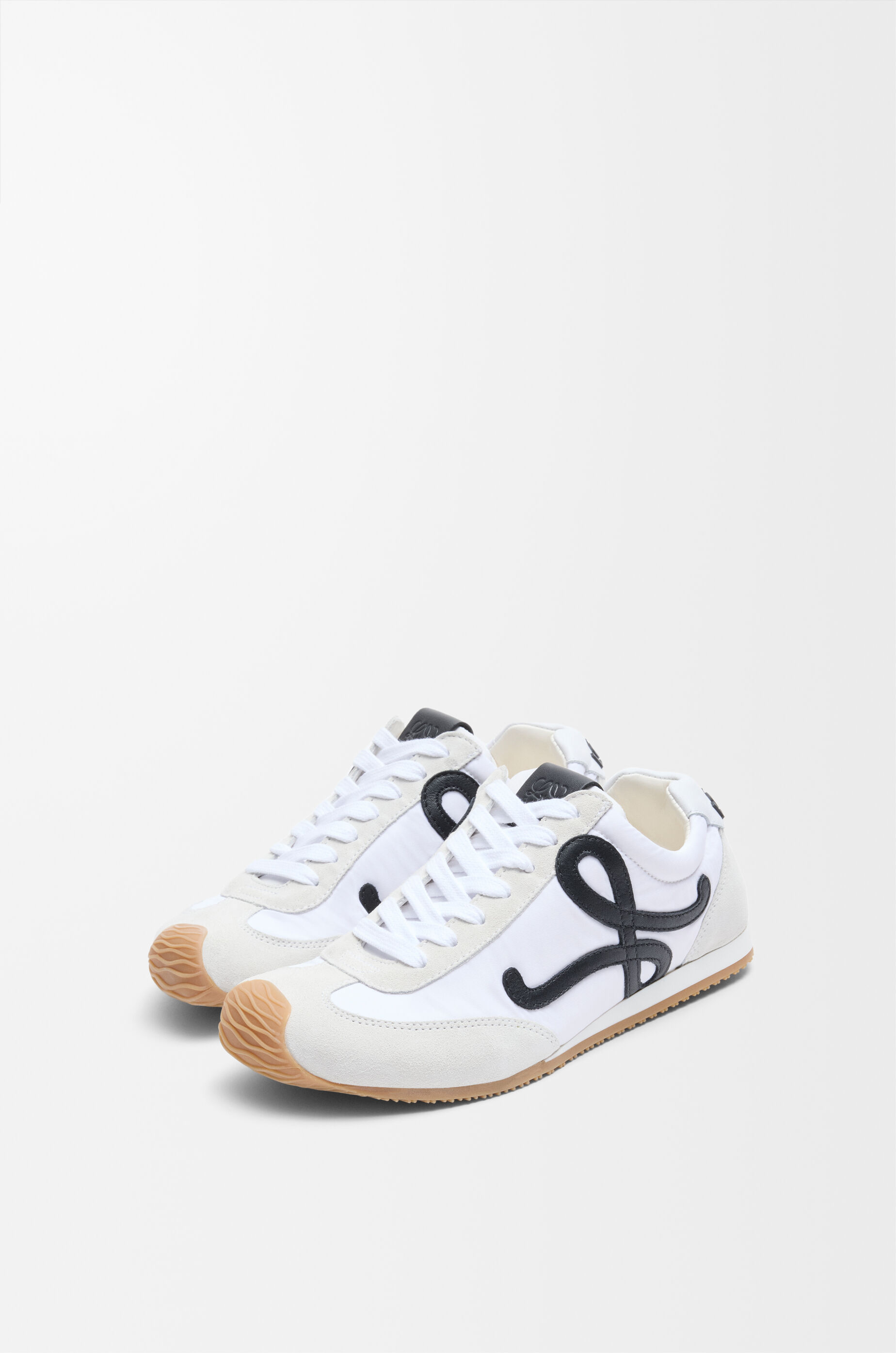 LOEWE Ballet Runner 2.0 in nylon and calfskin White/Black