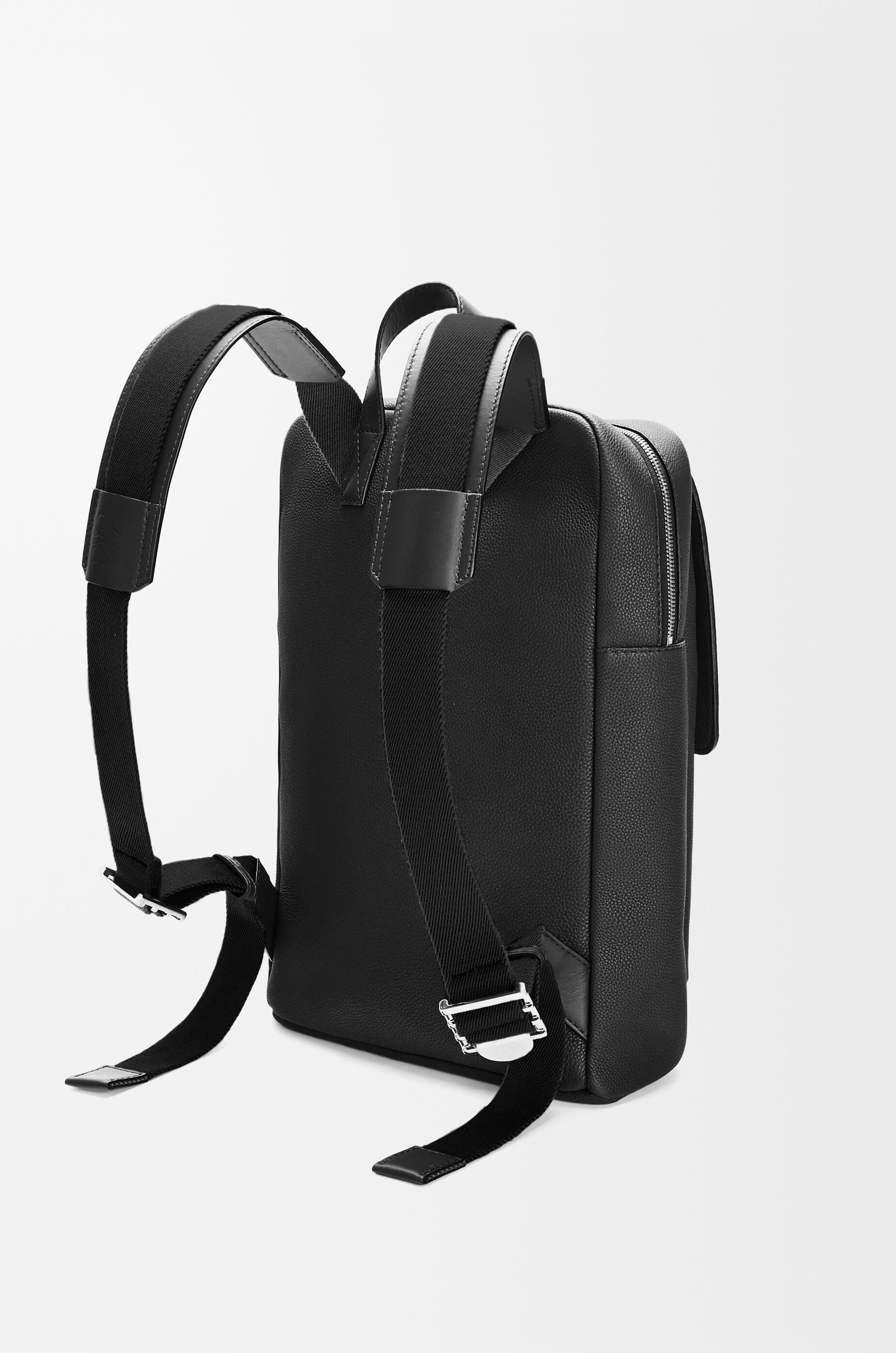 LOEWE Military backpack in soft grained calfskin Black
