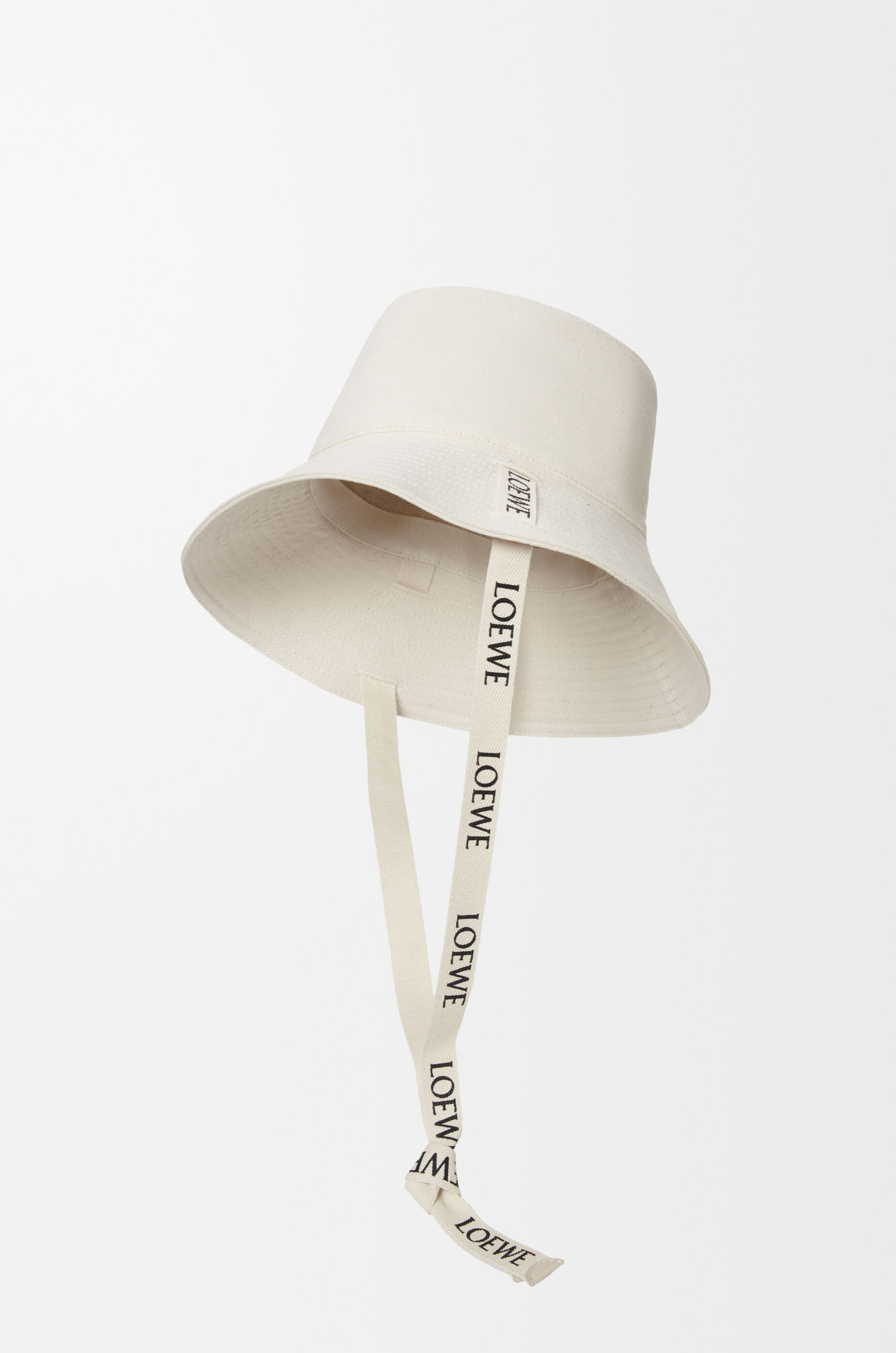 LOEWE Fisherman hat in canvas Soft White