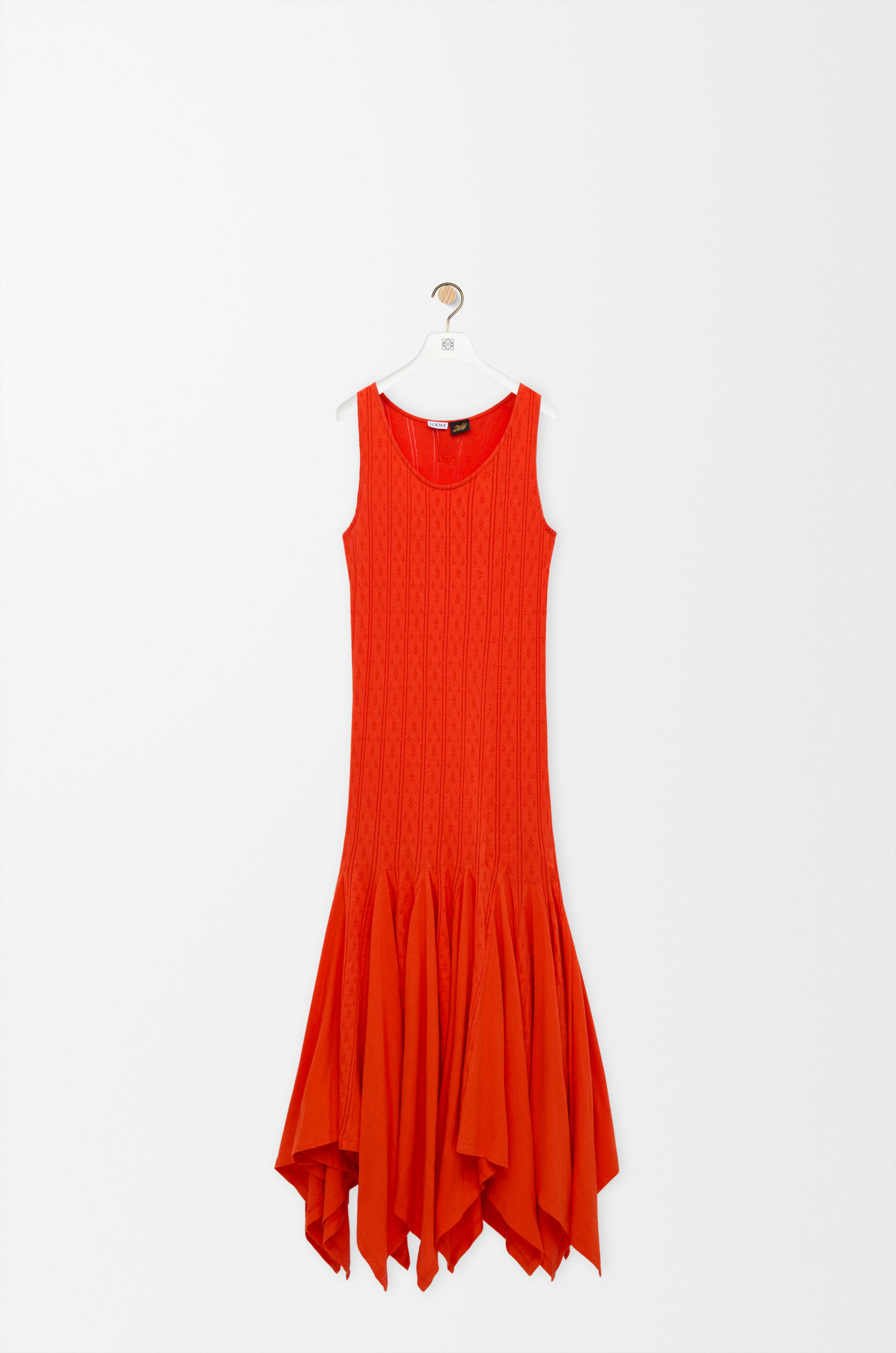 LOEWE Tank dress in cotton Orange
