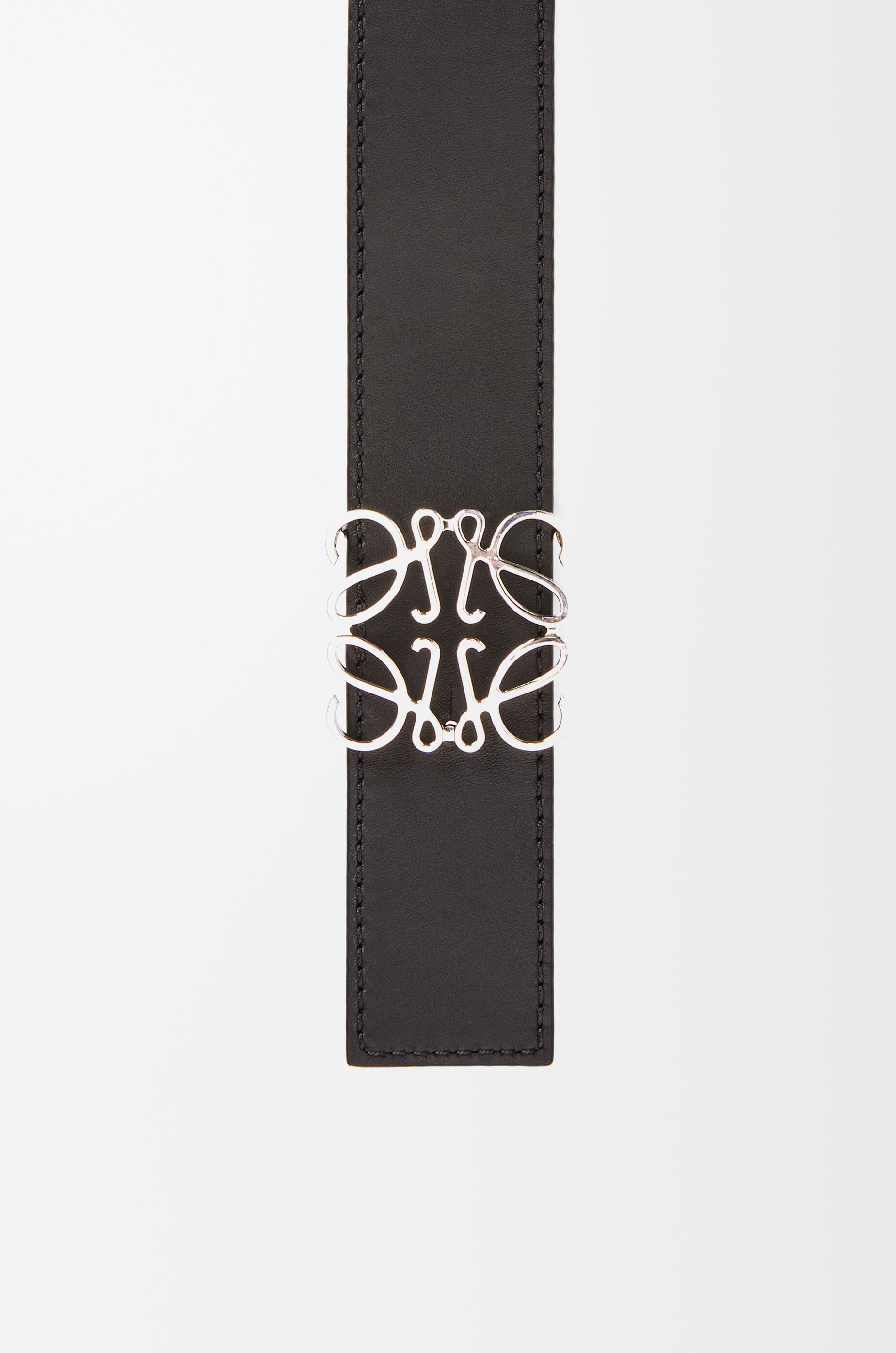 LOEWE Reversible Anagram belt in smooth calfskin Ocean/Black/Palladium