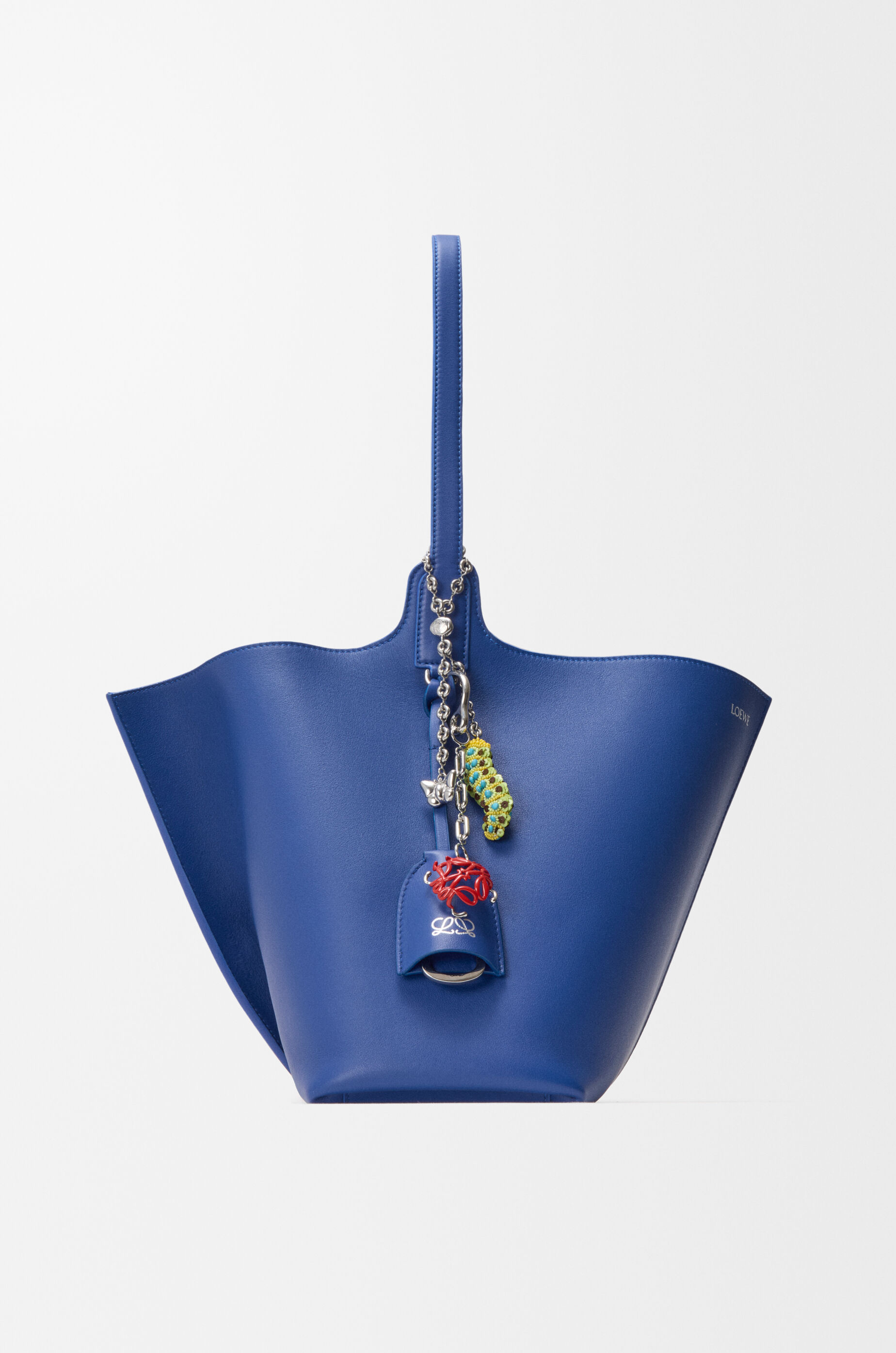 LOEWE Scarabeo Anagram charm Silver/Red