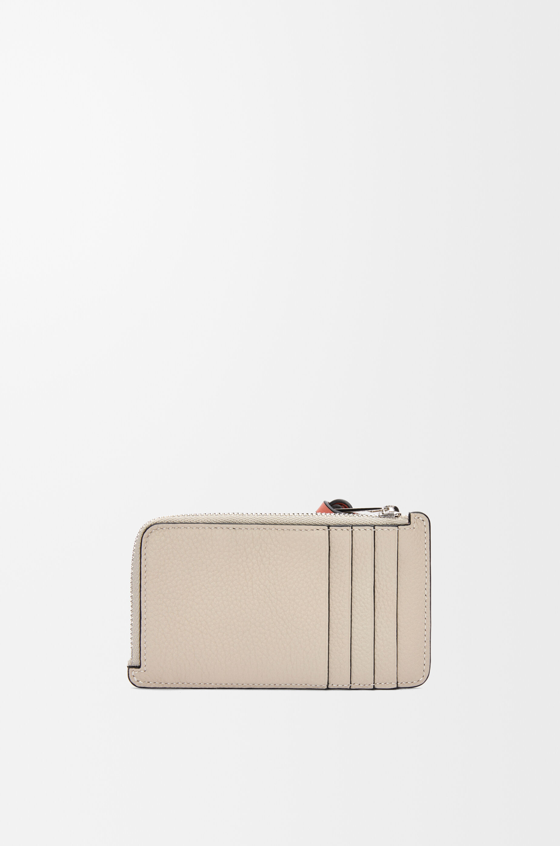 LOEWE Coin cardholder in soft grained calfskin Light Oat/Honey