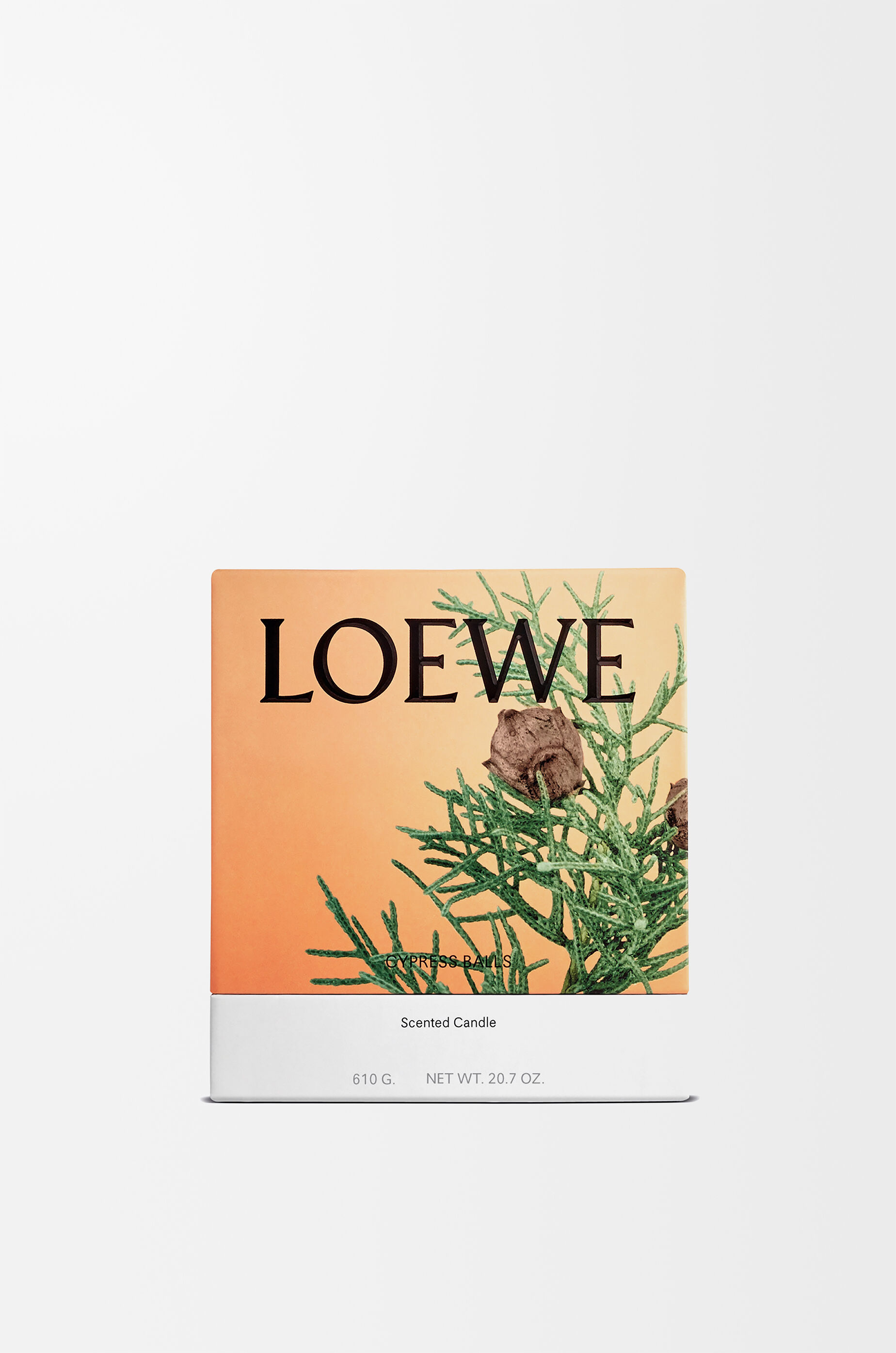 LOEWE Medium Cypress Balls candle Baby Blue