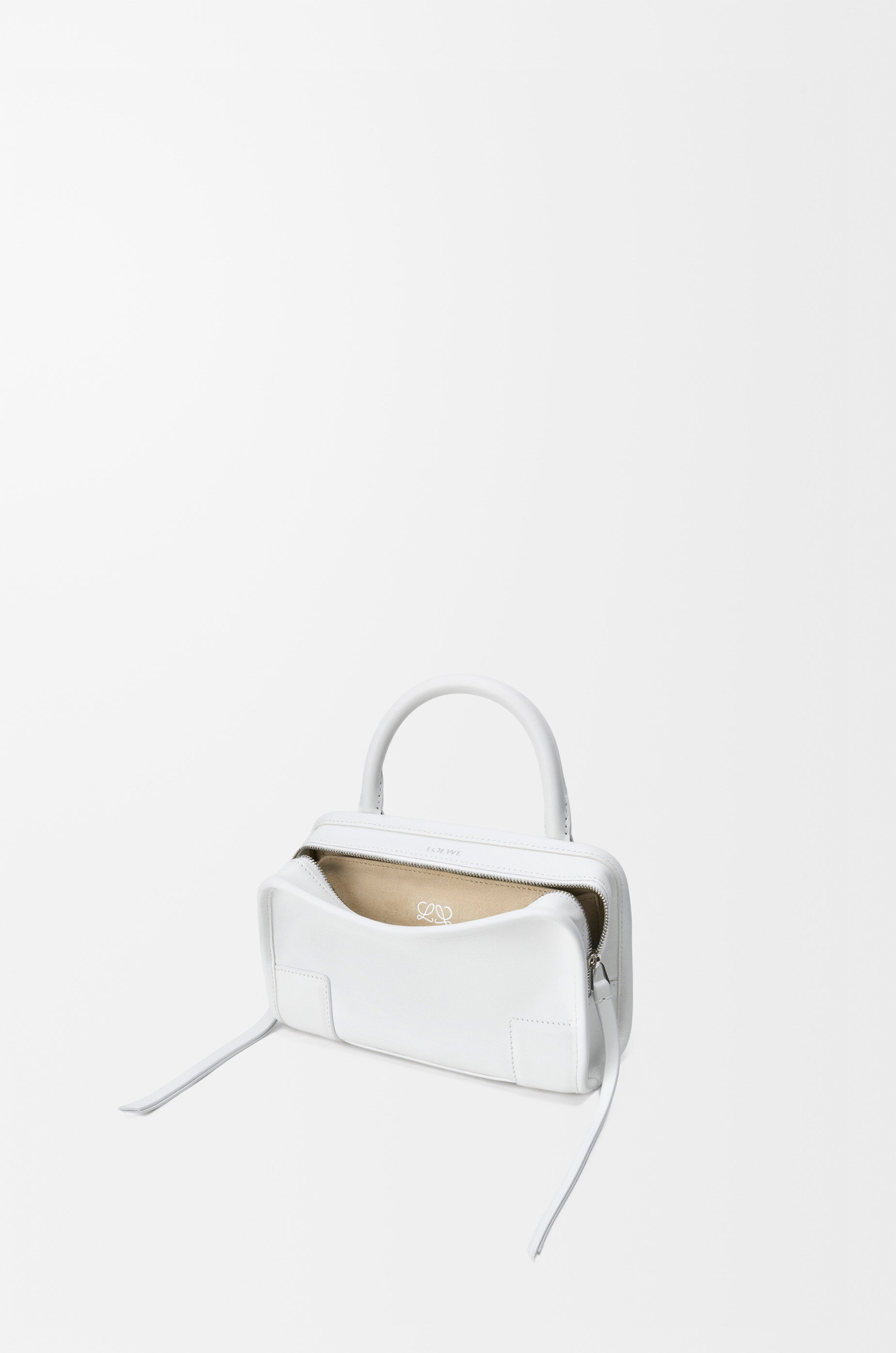 LOEWE Mini Amazona 180 bag in soft calfskin White