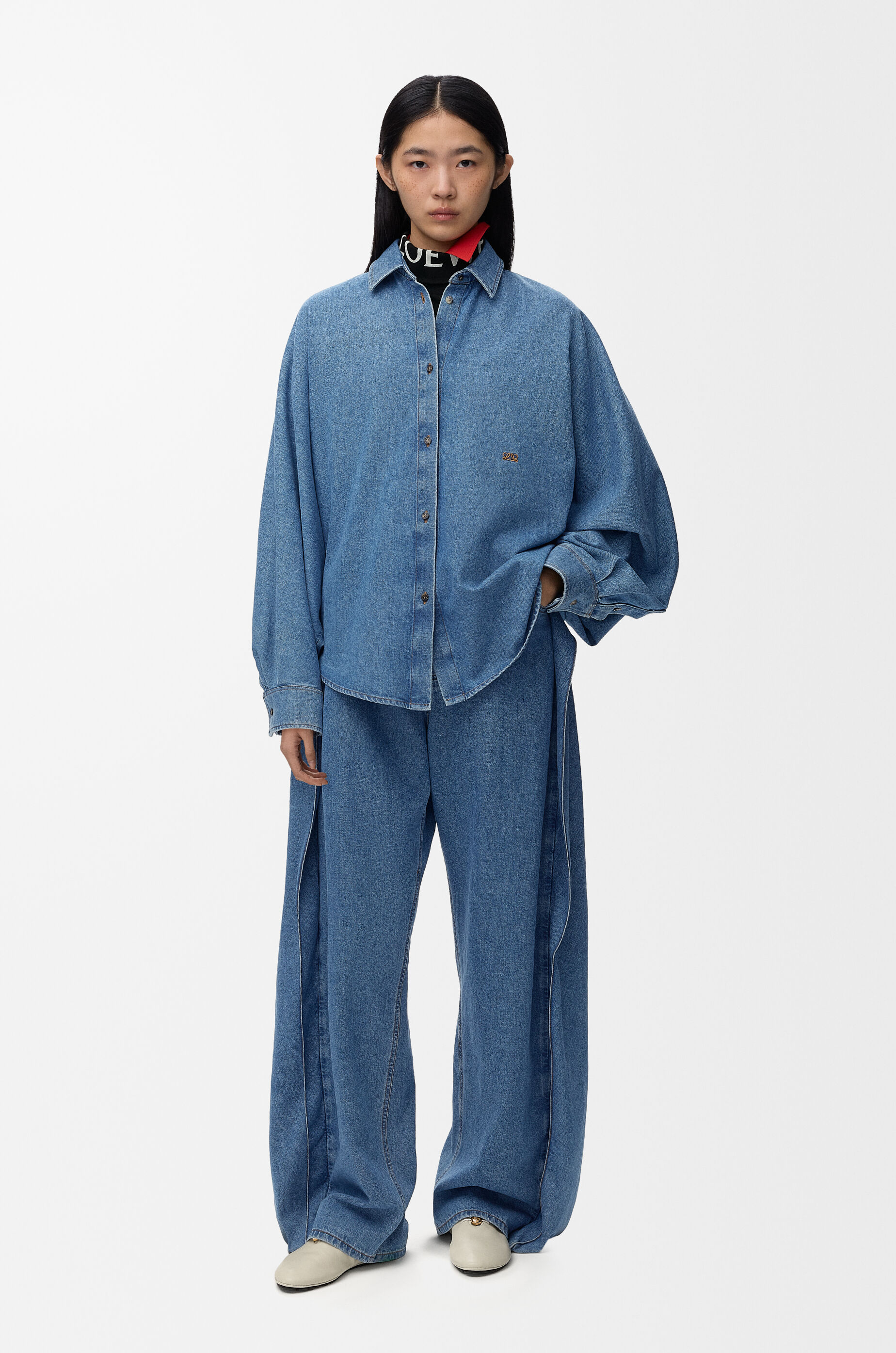 LOEWE Shirt in denim Light Blue