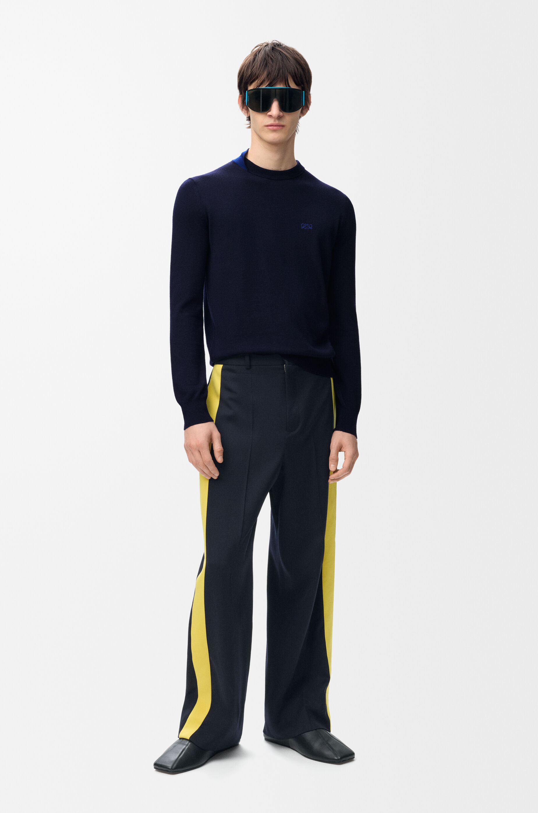 LOEWE Sweater in merino wool Navy/Blue