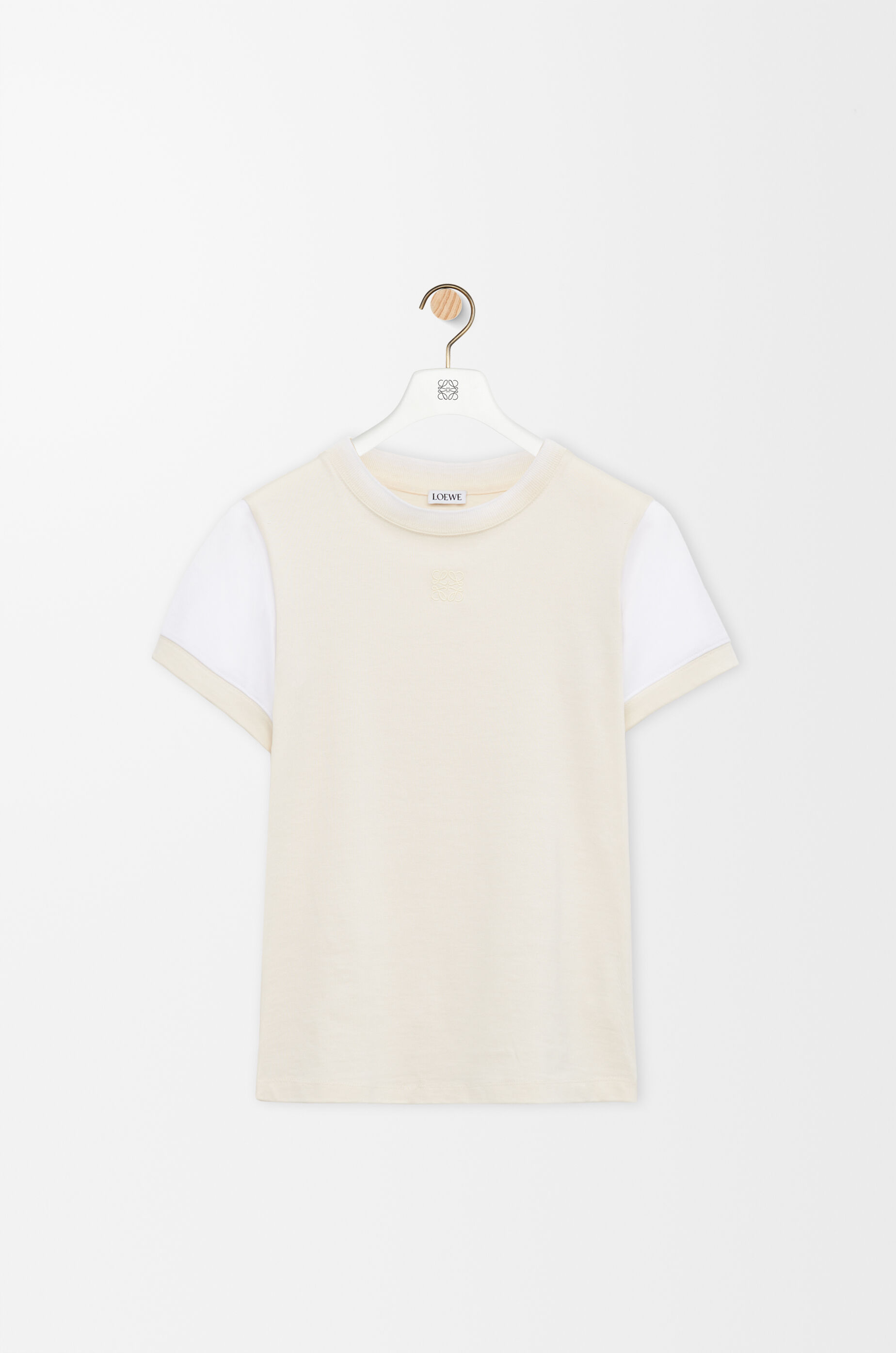LOEWE Small fit T-shirt in cotton blend Vanilla