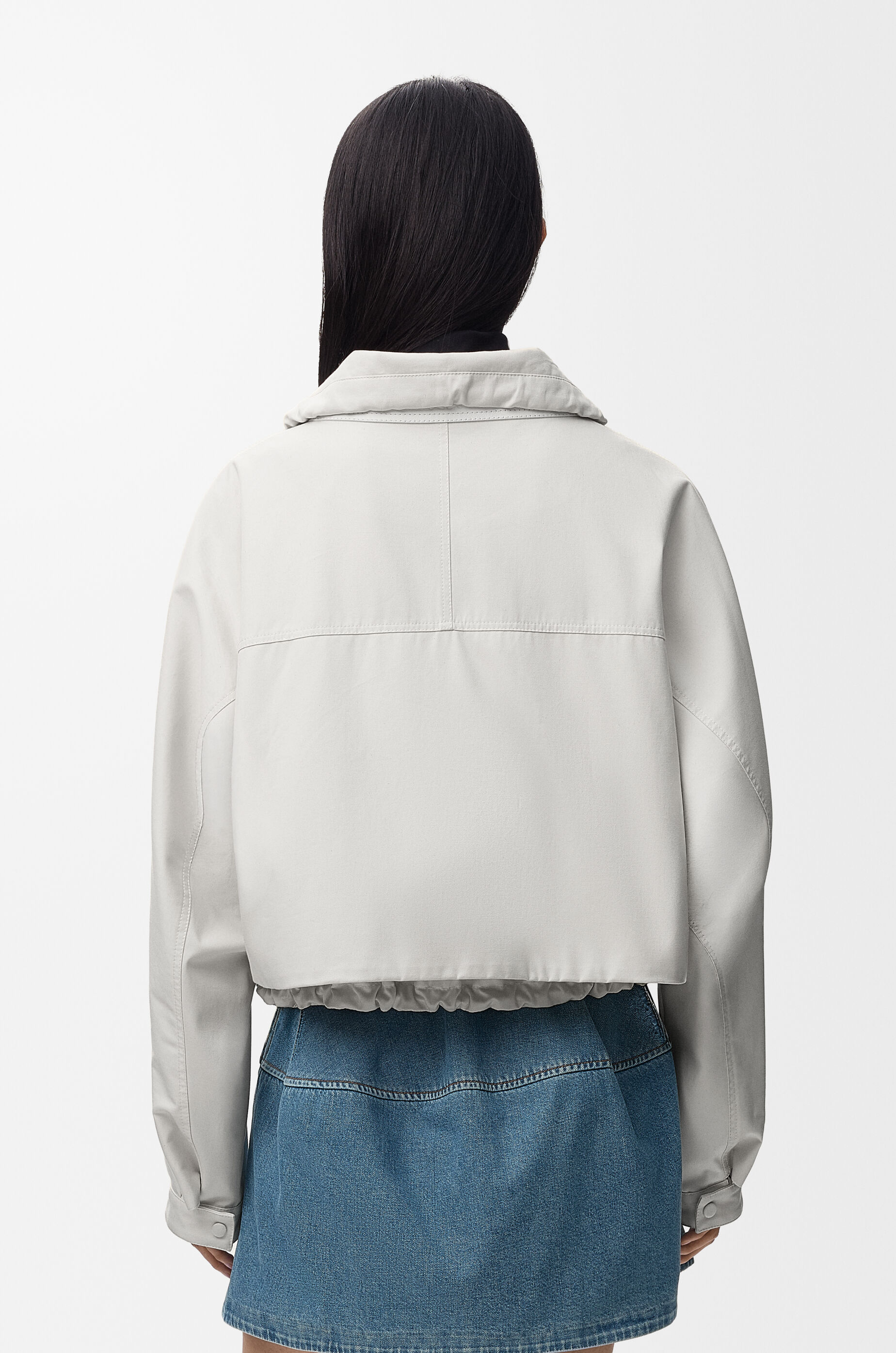 LOEWE Jacket in cotton and silk Ivory