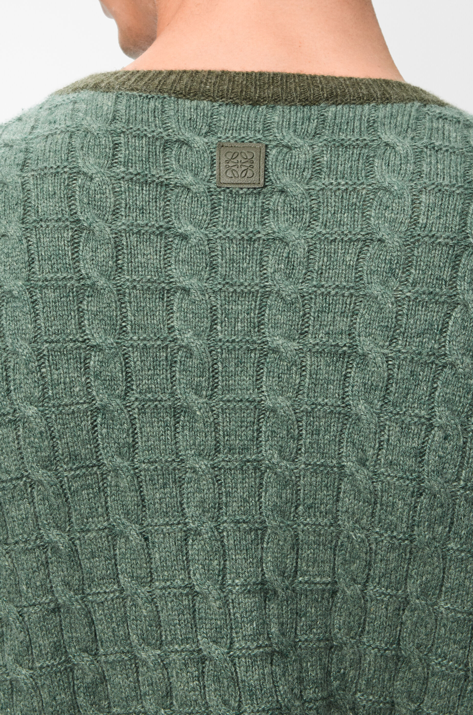 LOEWE Sweater in cashmere Light Green/Khaki Green