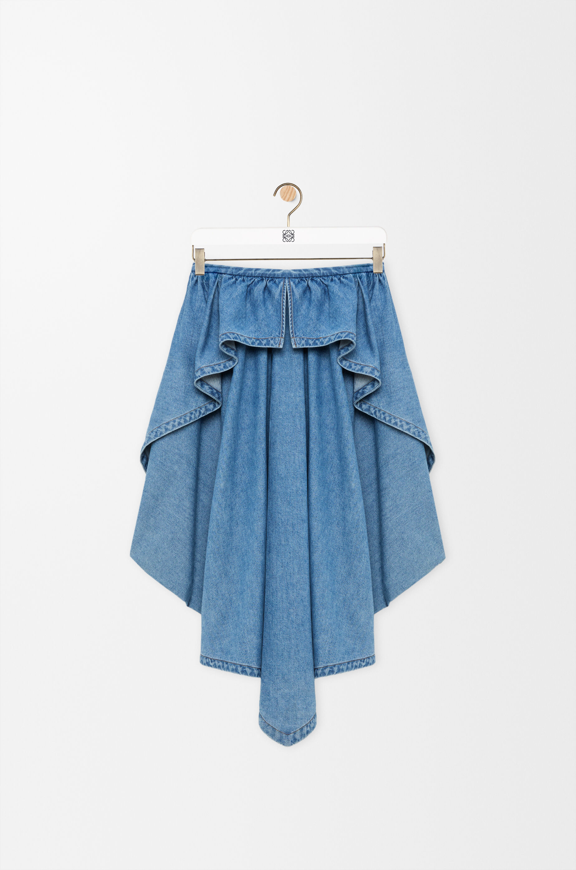 LOEWE Skirt in denim Light Blue