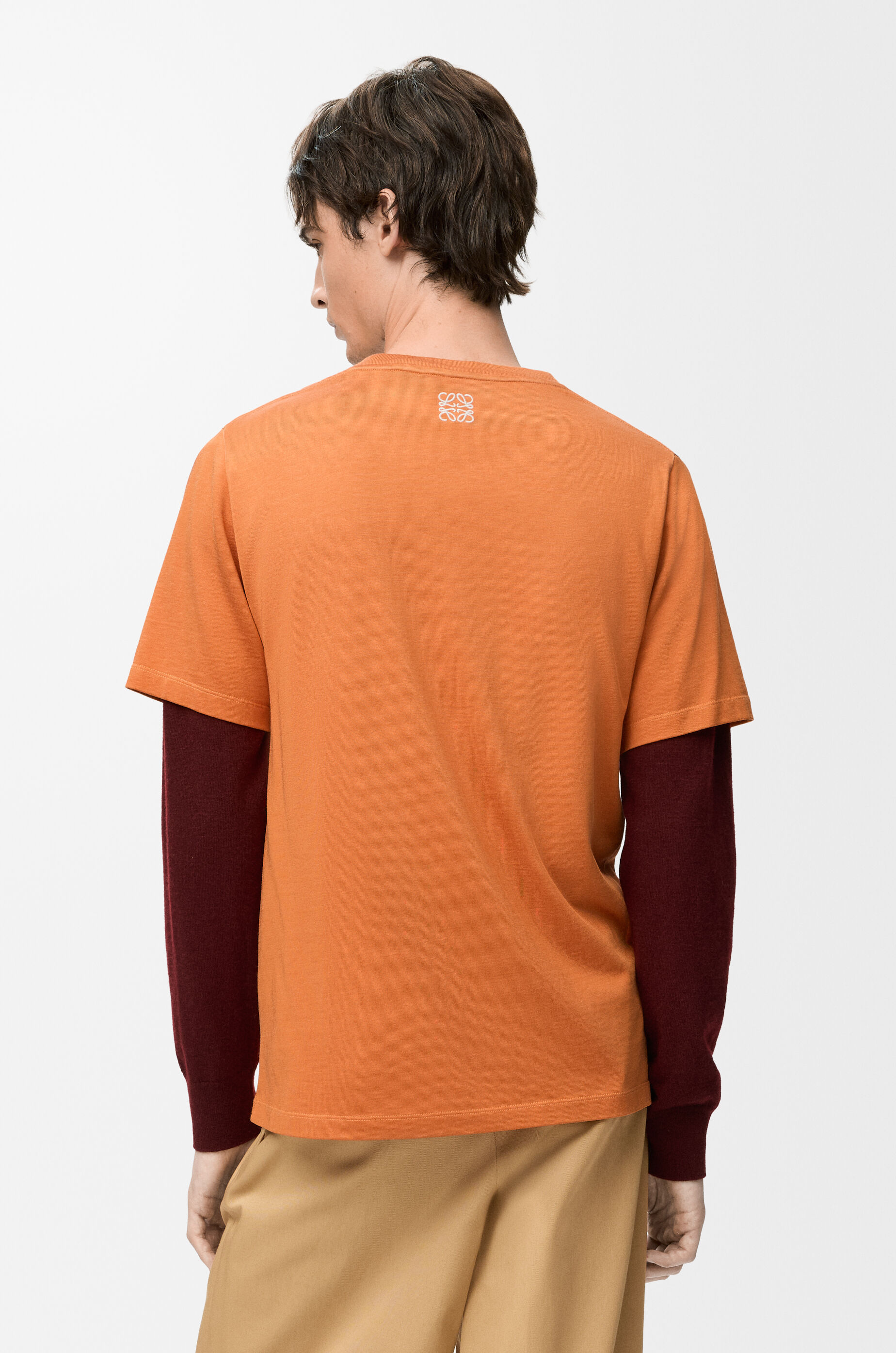 LOEWE Regular fit T-shirt in cotton blend Orange