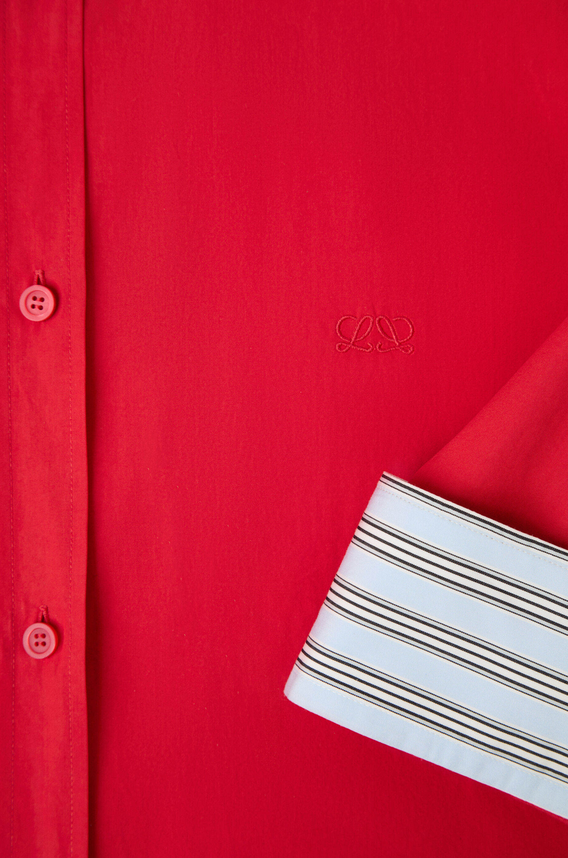 LOEWE Shirt dress in cotton Red