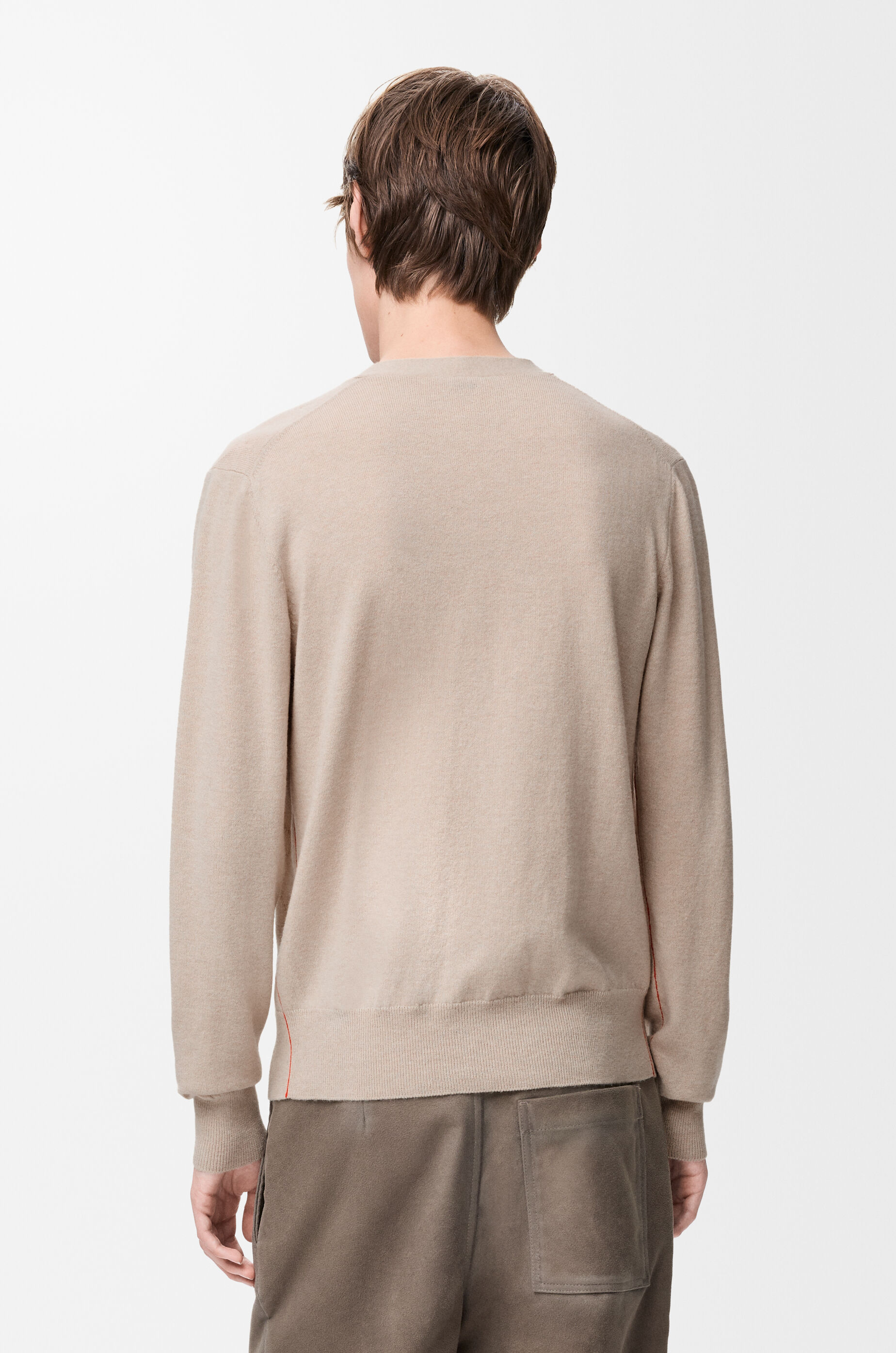 LOEWE Cardigan in wool and cashmere Beige