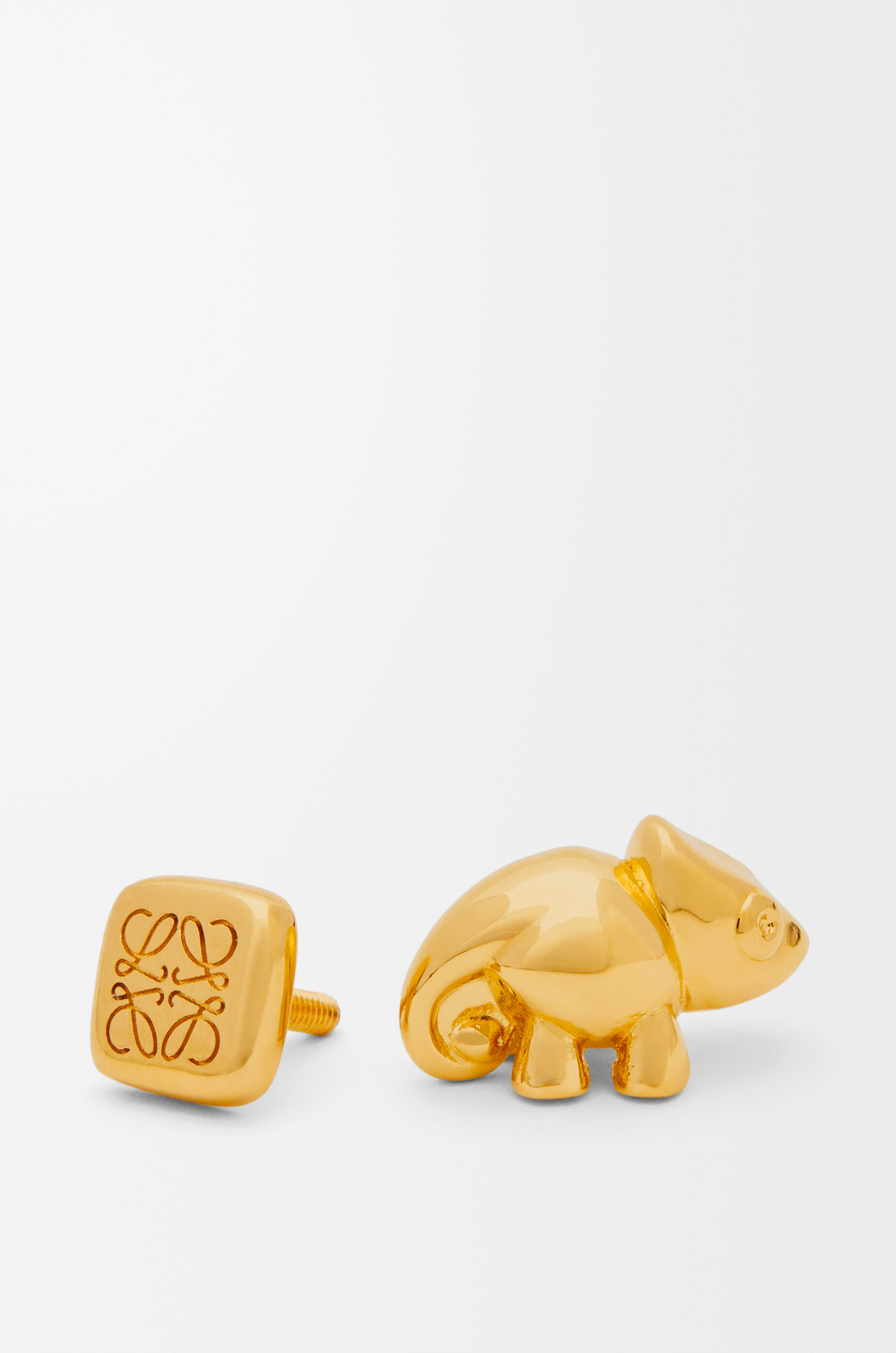 LOEWE Chameleon pin in brass Gold