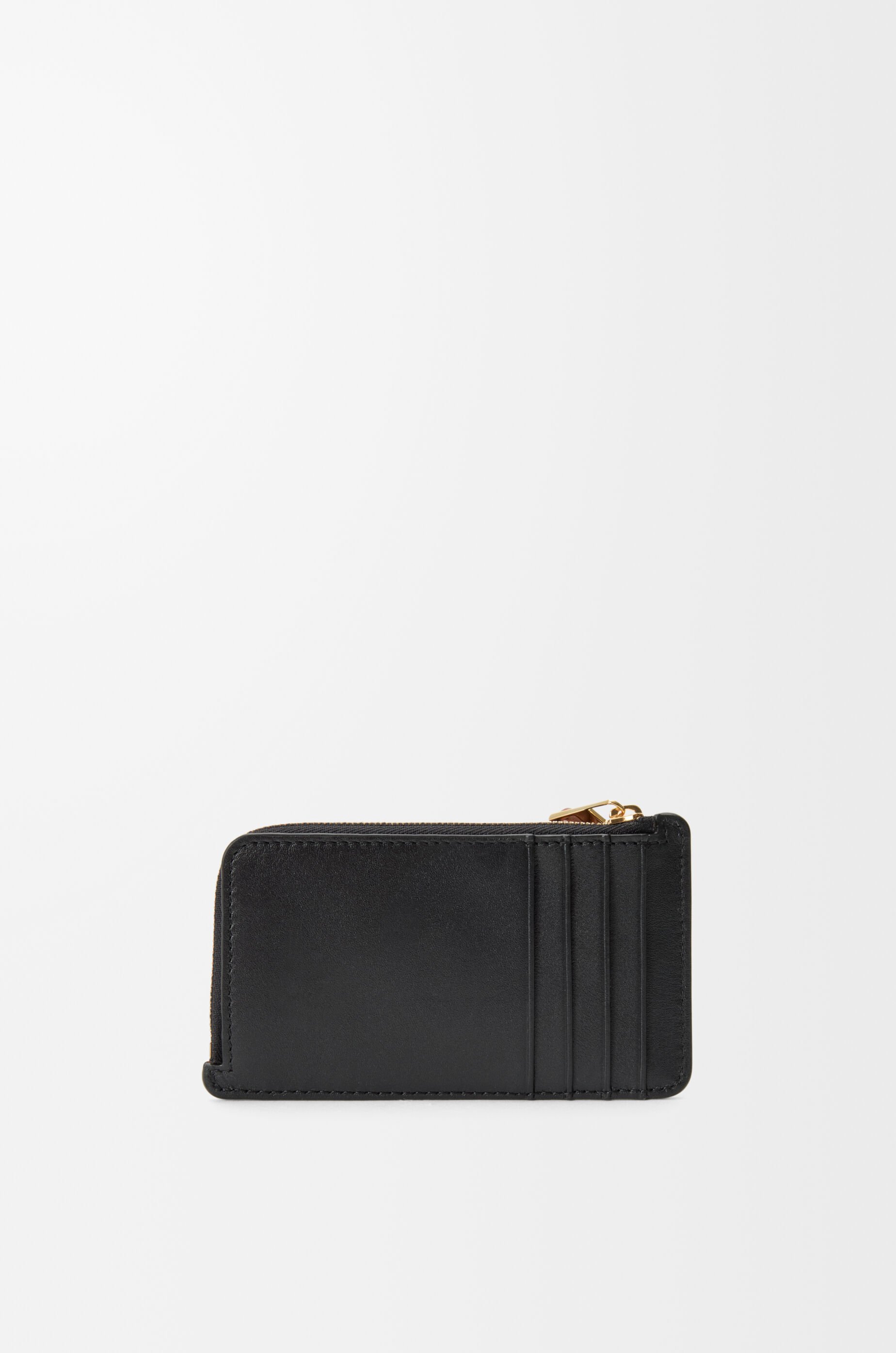 LOEWE Knot coin cardholder in shiny nappa calfskin Black/Squirrel
