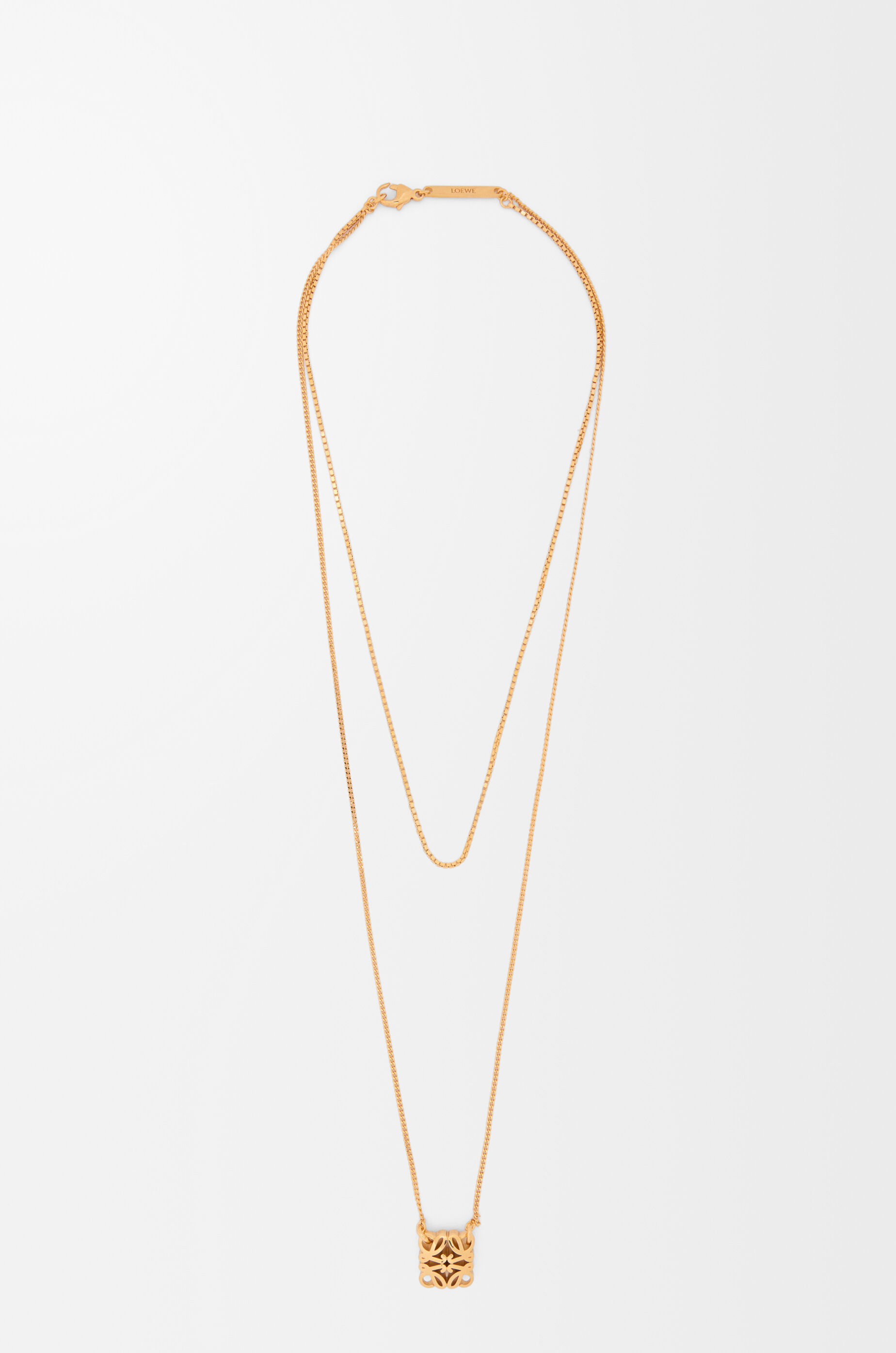 LOEWE Anagram Bombé necklace Gold