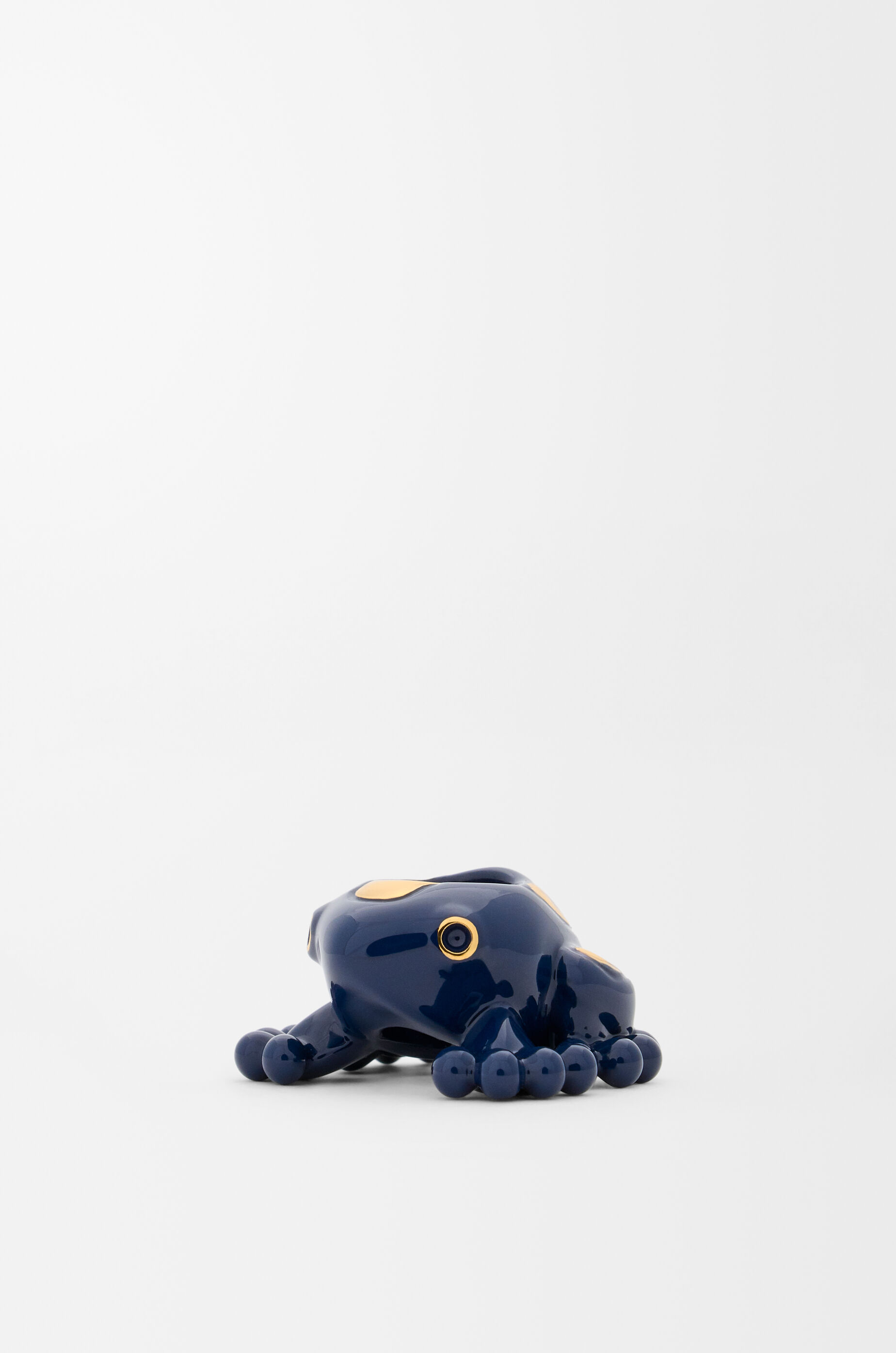 LOEWE Frog dice Navy/Gold