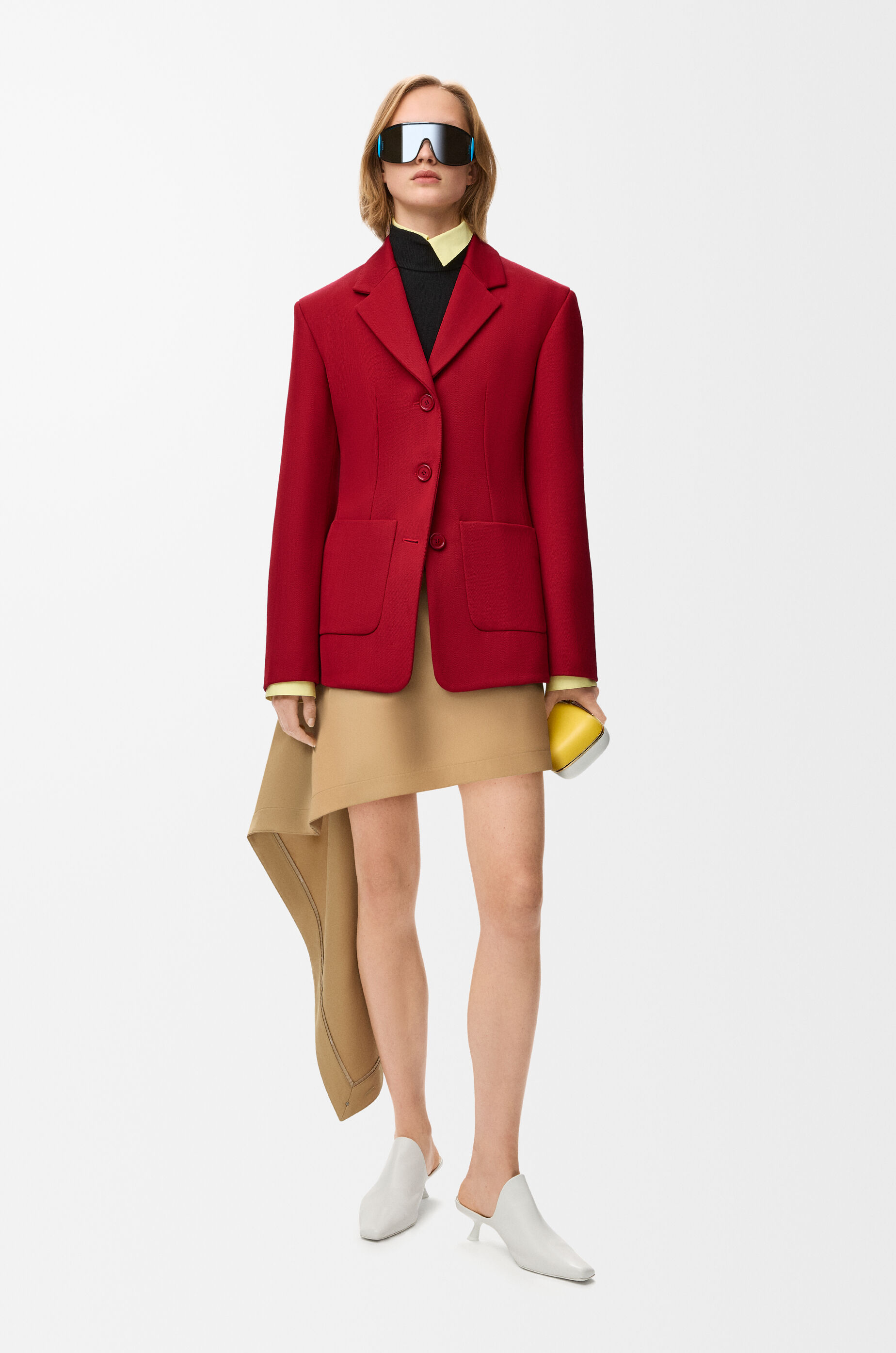 LOEWE Jacket in wool Red