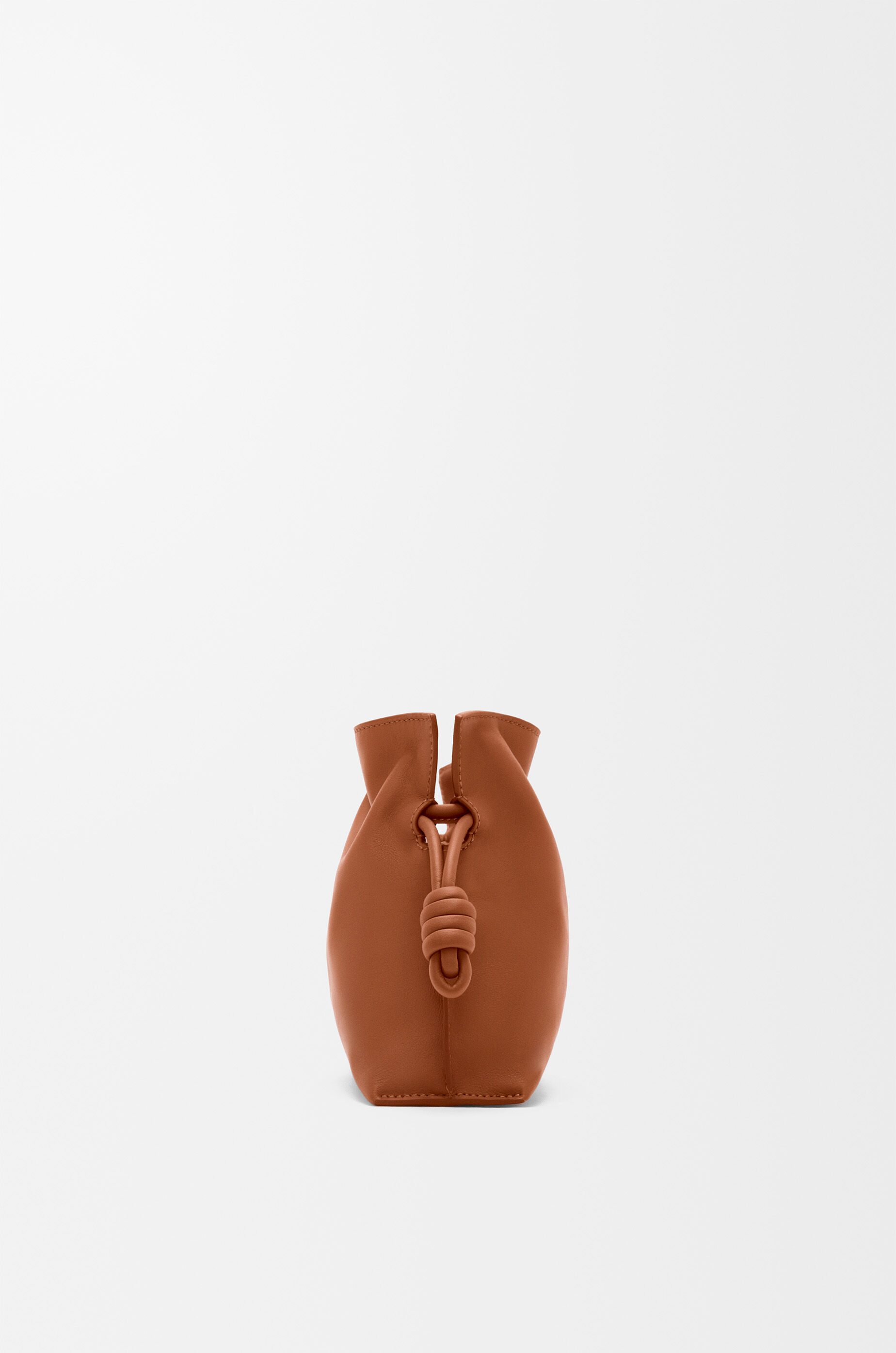 LOEWE Mini Flamenco clutch in nappa calfskin Squirrel