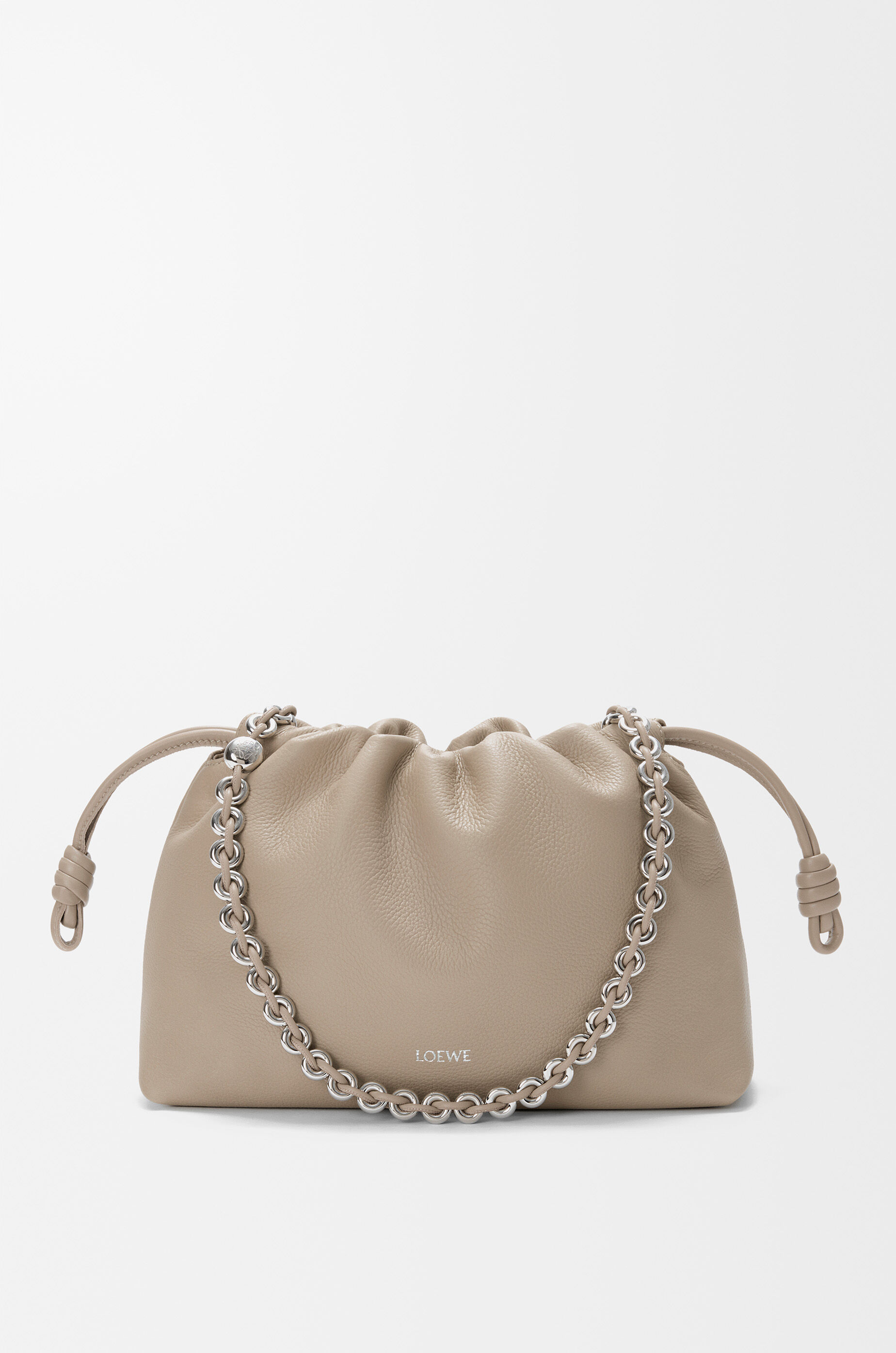 LOEWE Medium Flamenco purse in fine grained calfskin Clay