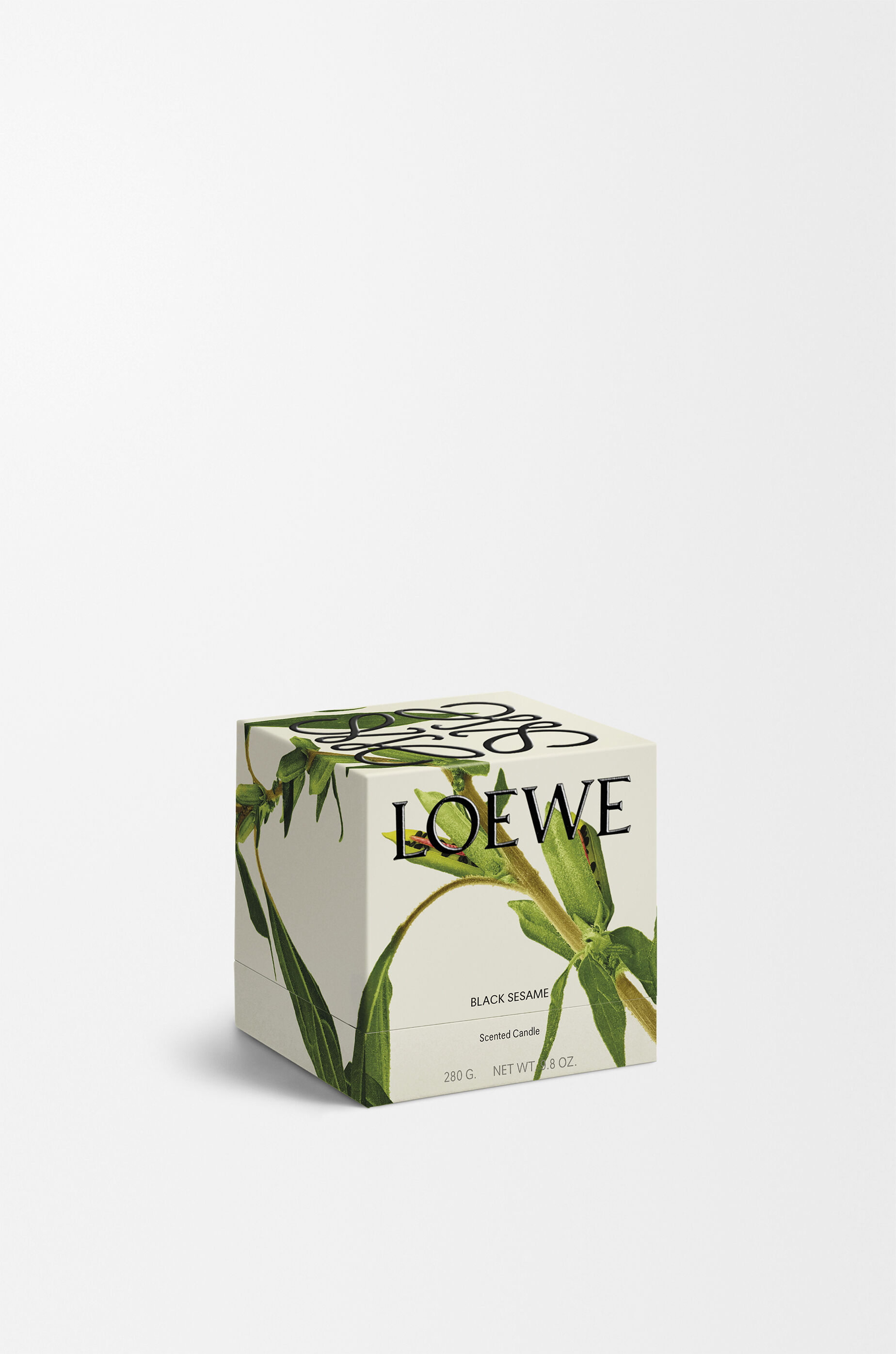 LOEWE Midi Black Sesame scented candle Silver