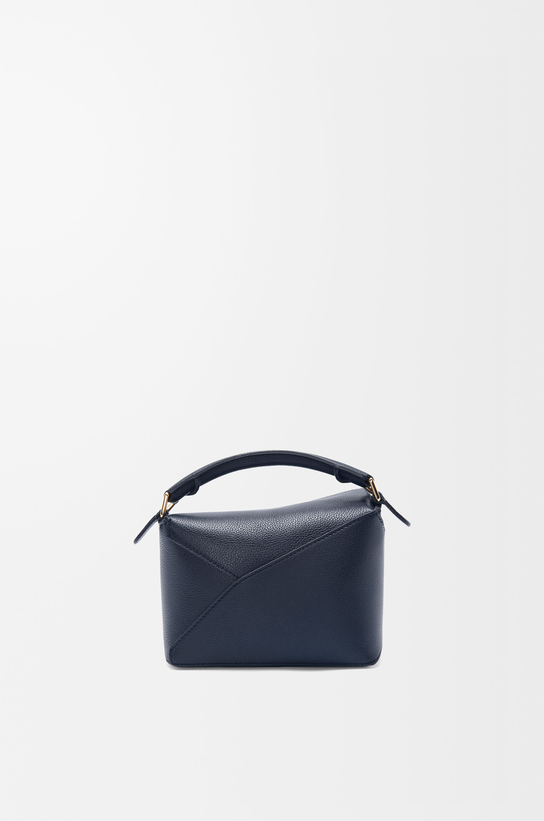 LOEWE Mini Puzzle Edge bag in soft grained calfskin Deep Navy