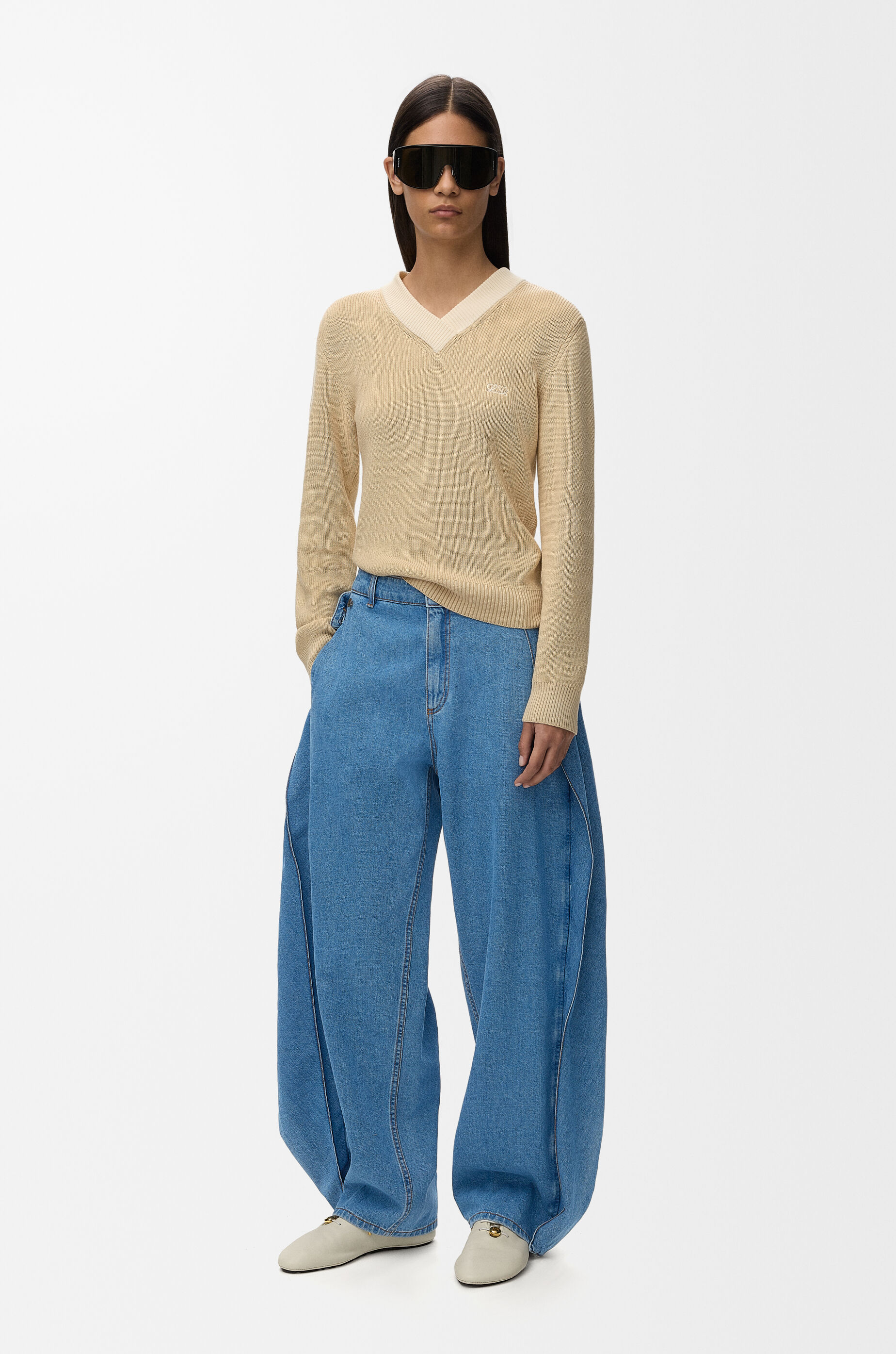 LOEWE Jeans in denim Light Blue