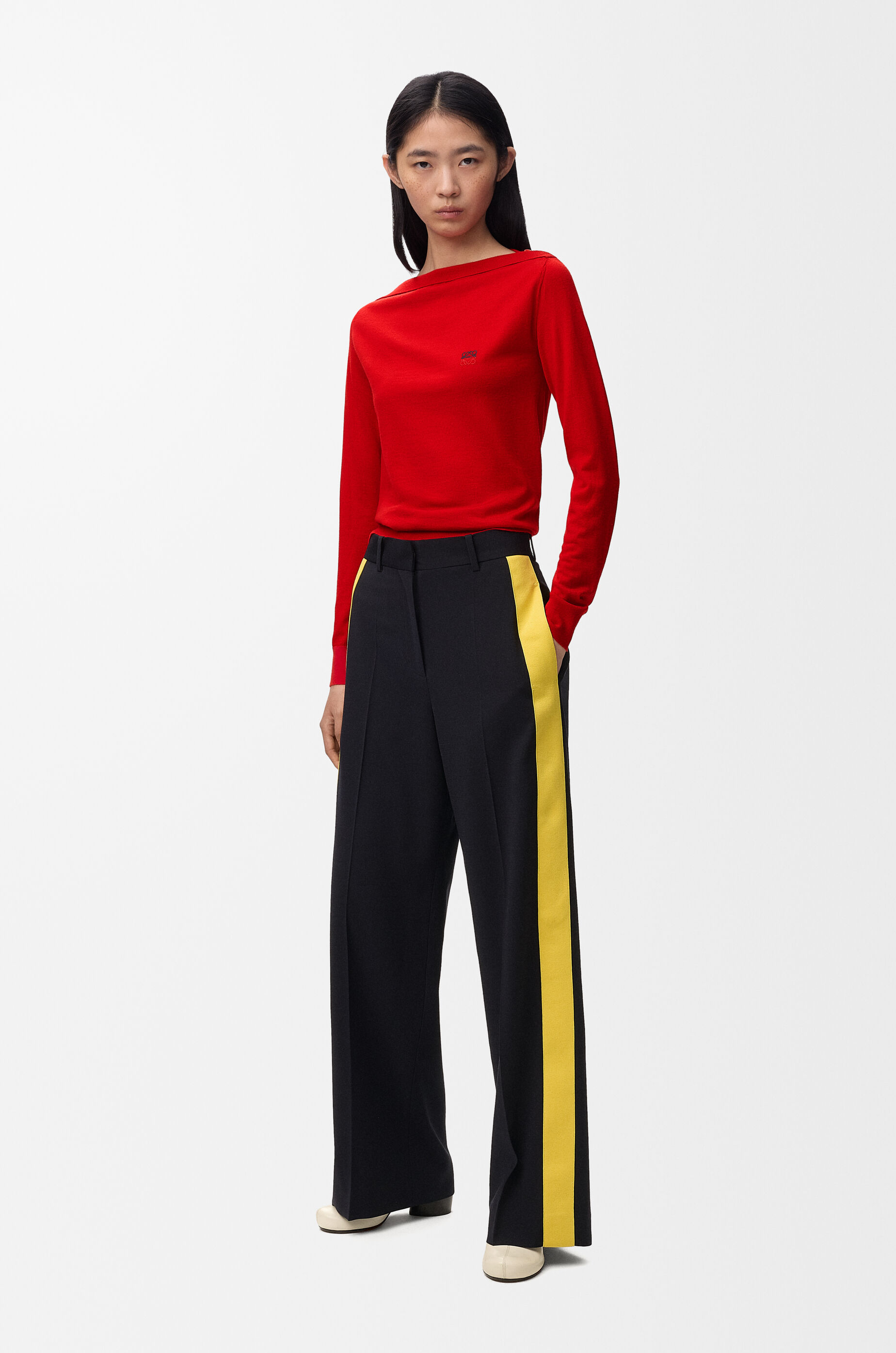 LOEWE Sweater in merino wool Red