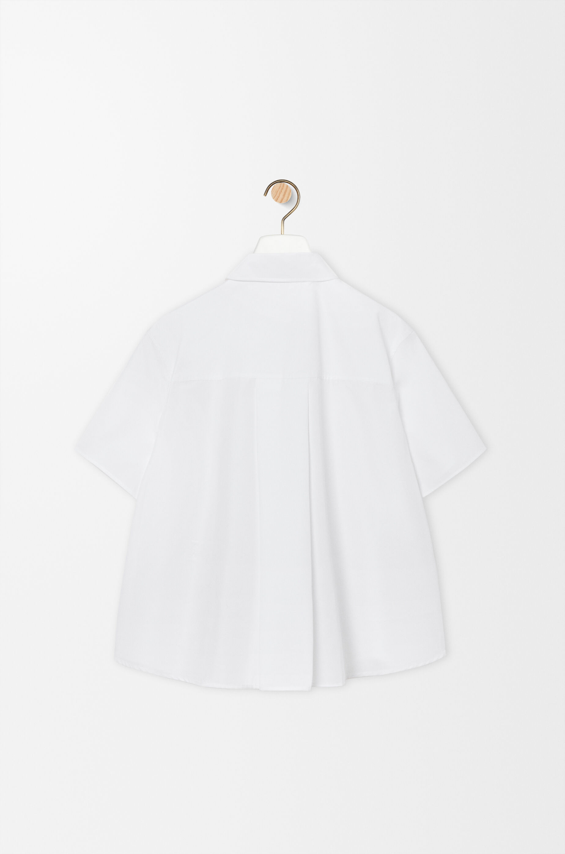 LOEWE Short sleeve trapeze shirt in cotton White