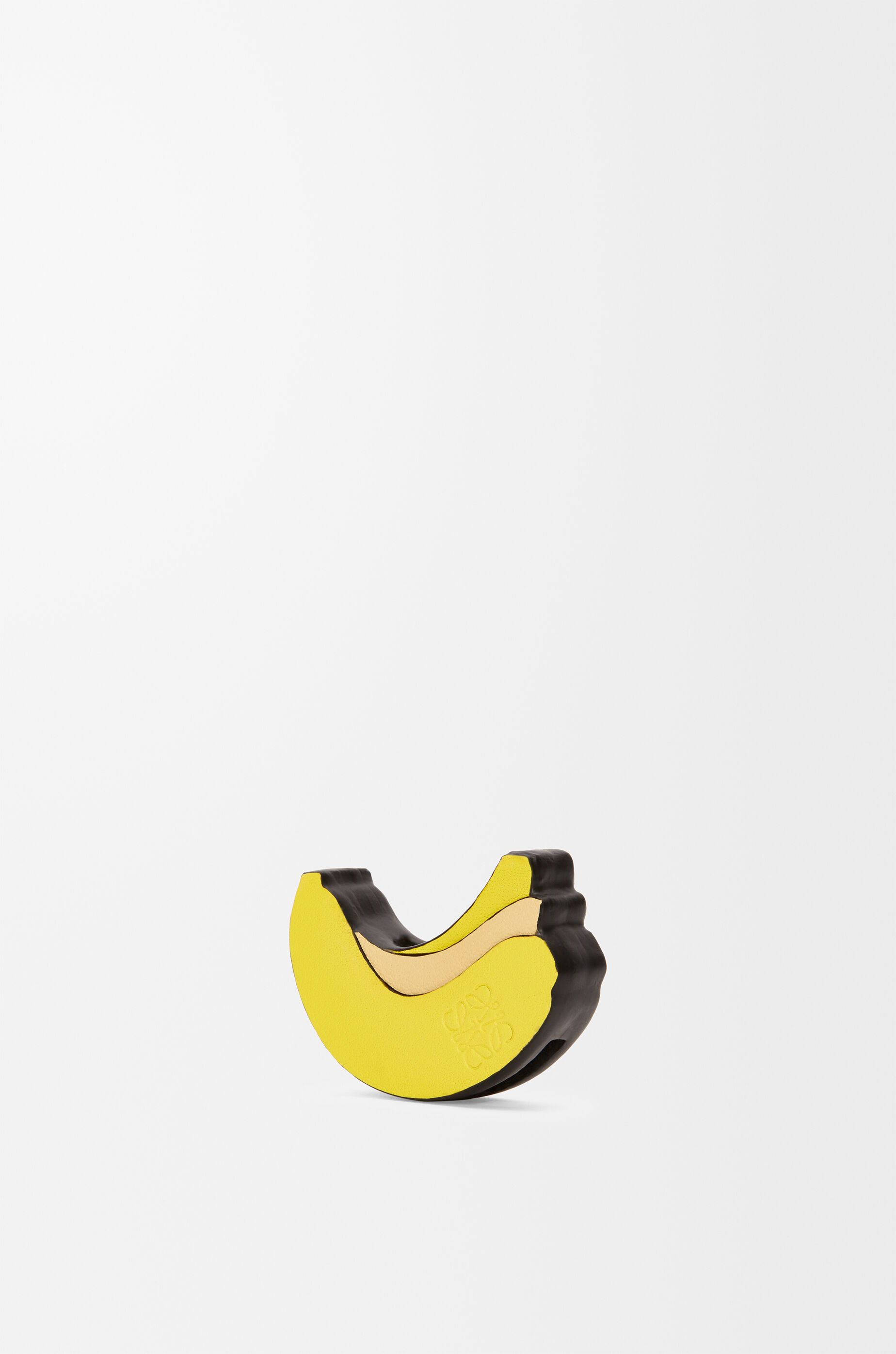 LOEWE Banana dice in classic calfskin Yellow