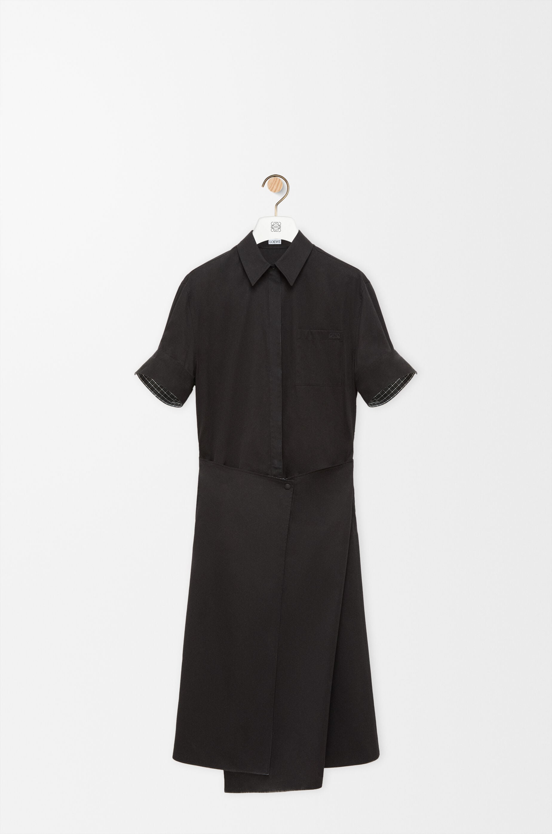 LOEWE Dress in cotton and silk Black