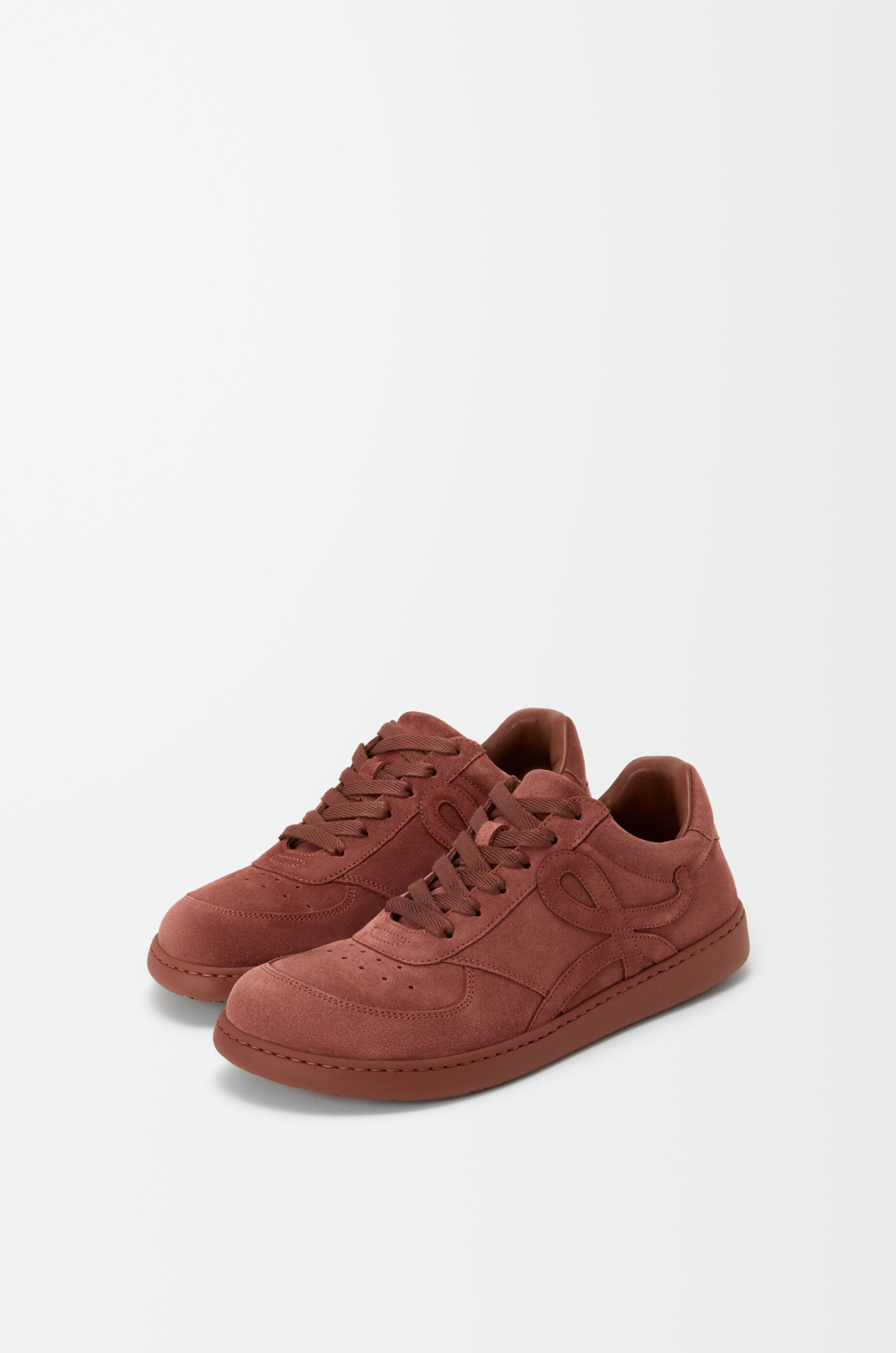LOEWE Jambo sneaker in suede calfskin Burnt Red